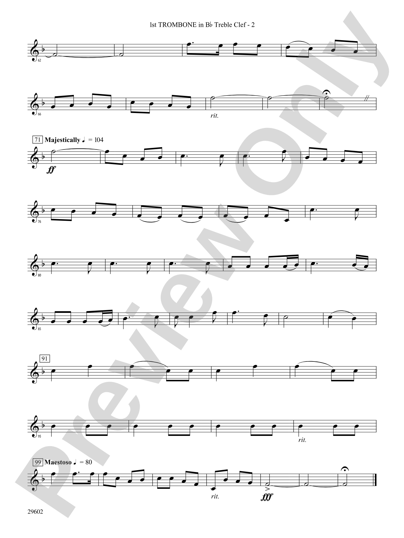 Joy to the World: (wp) 1st B-flat Trombone T.C.