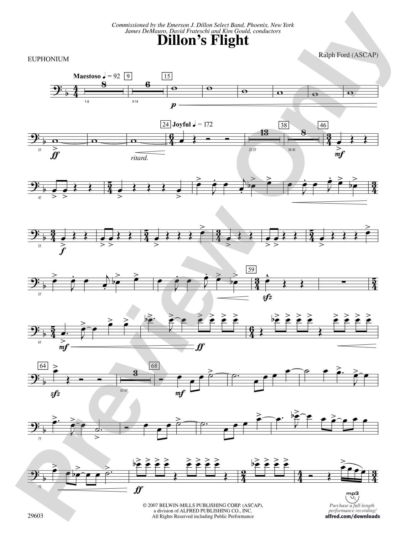 Dillon's Flight: Baritone B.C.