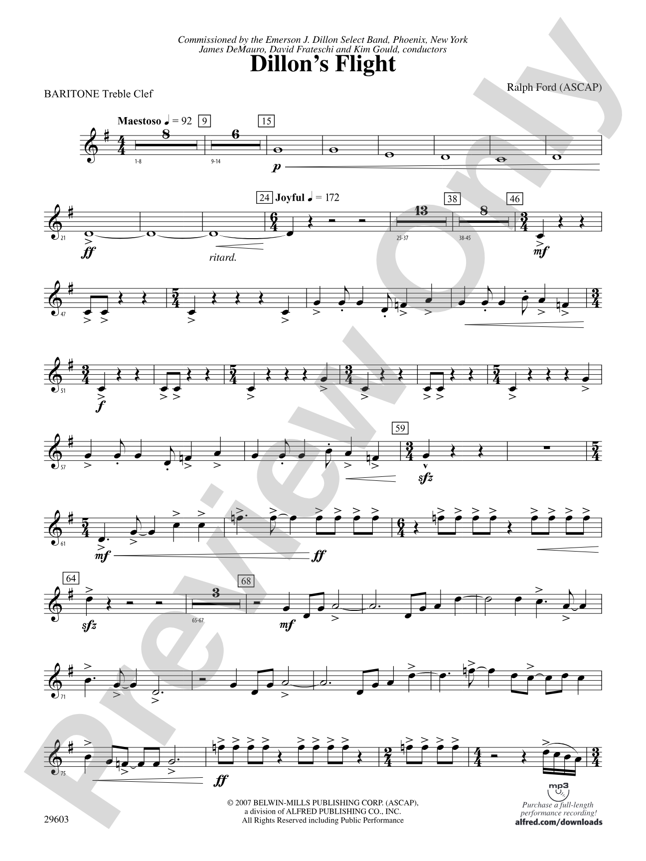 Dillon's Flight: Baritone T.C.