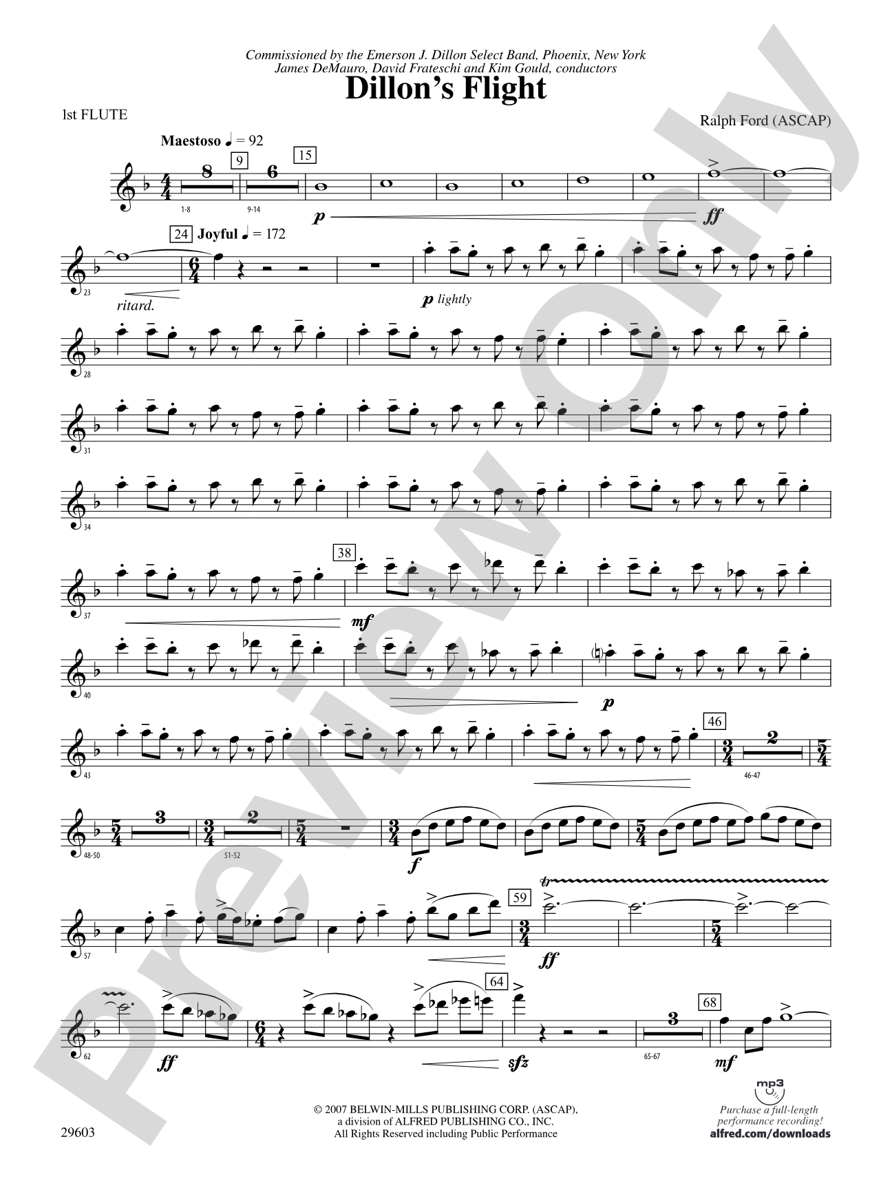 Dillon's Flight: Flute
