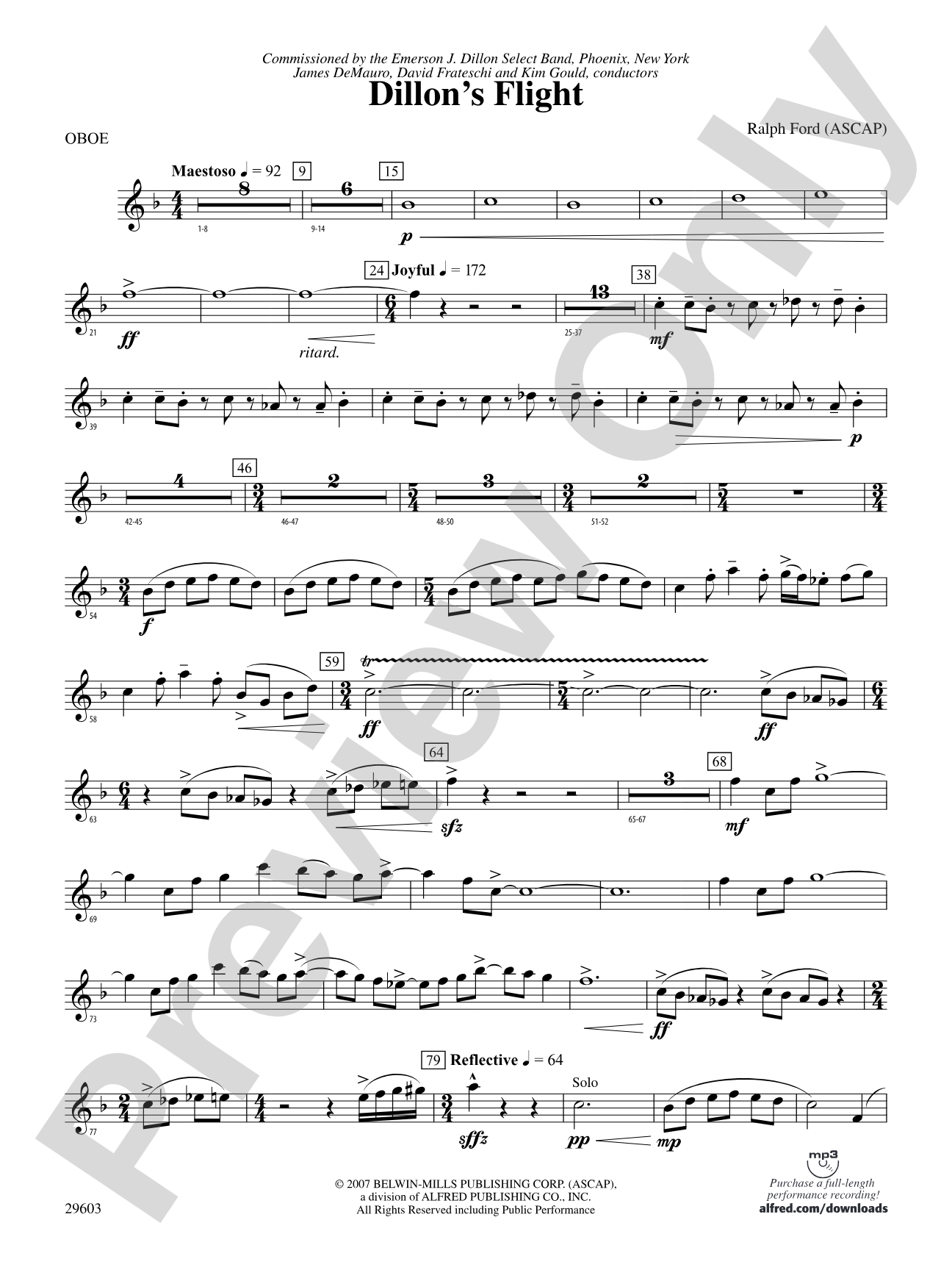 Dillon's Flight: Oboe