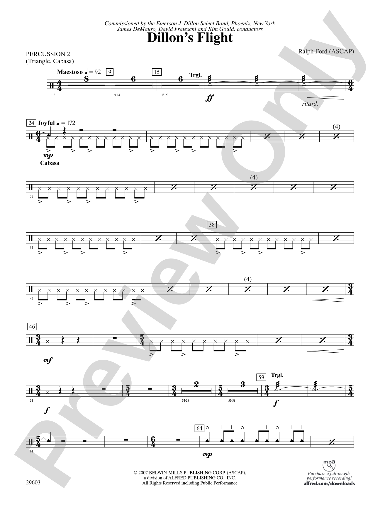 Dillon's Flight: 2nd Percussion