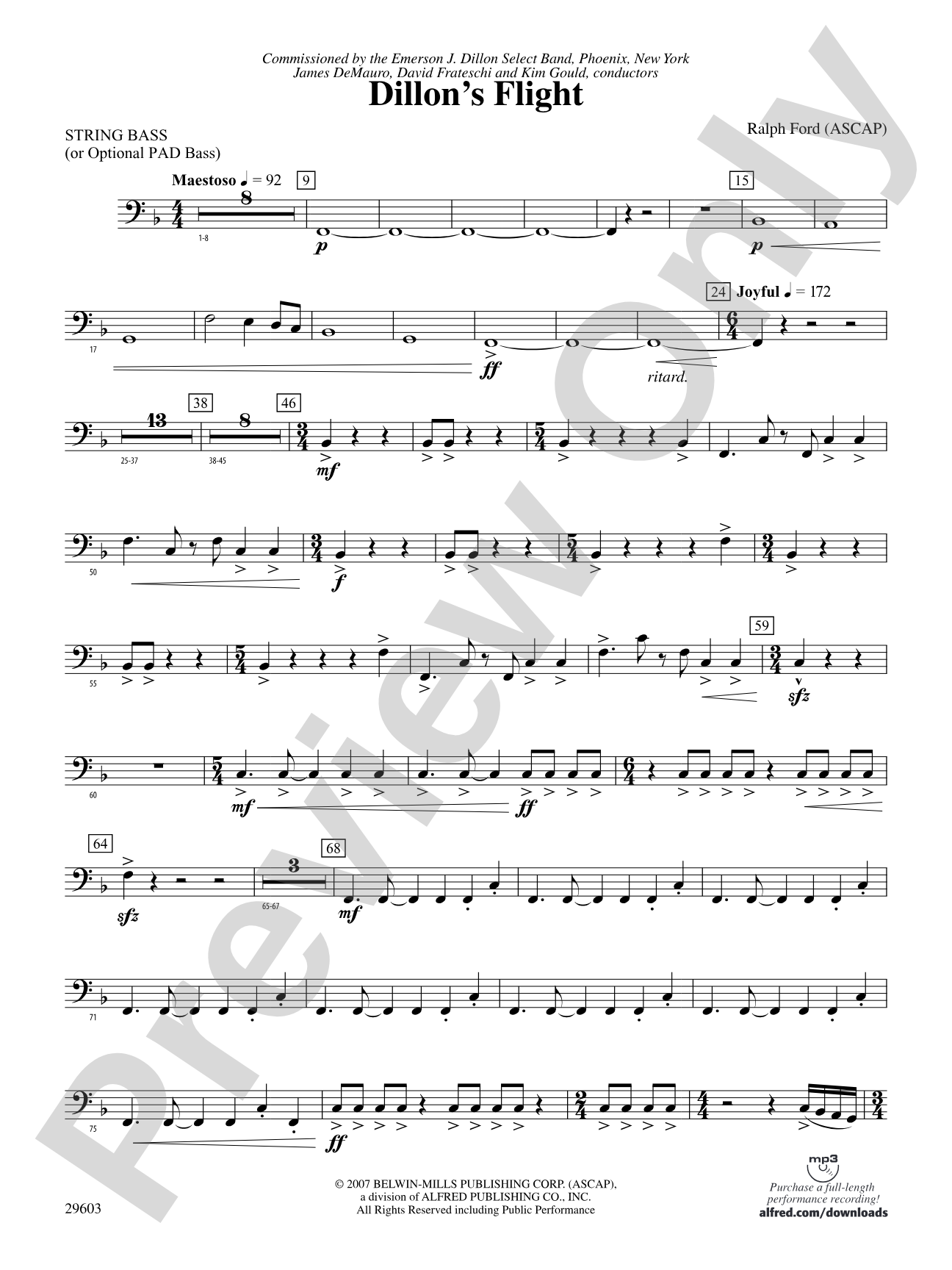 Dillon's Flight: String Bass
