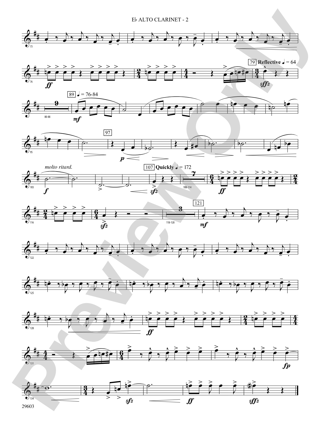 Dillon's Flight: (wp) E-flat Alto Clarinet
