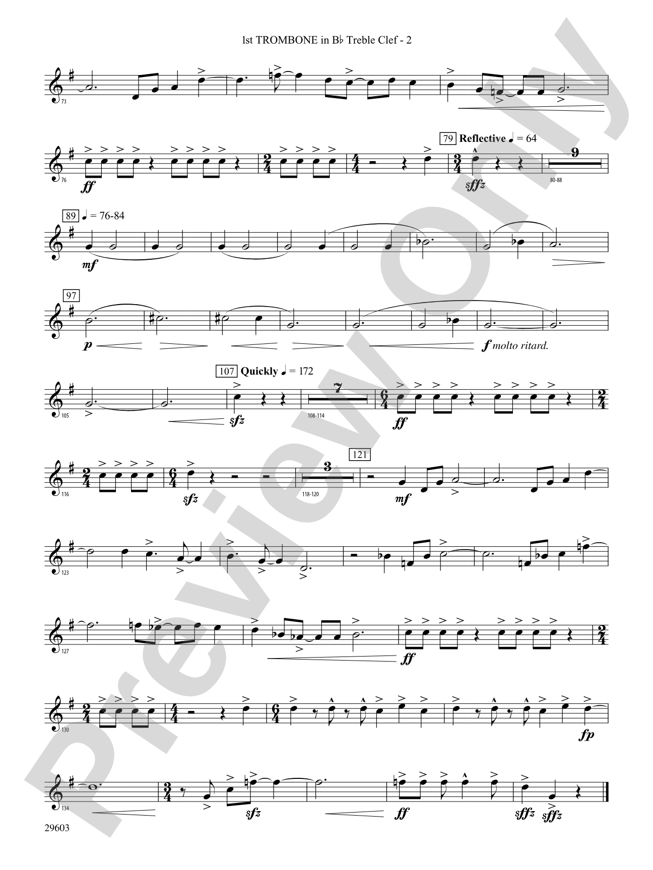 Dillon's Flight: (wp) 1st B-flat Trombone T.C.