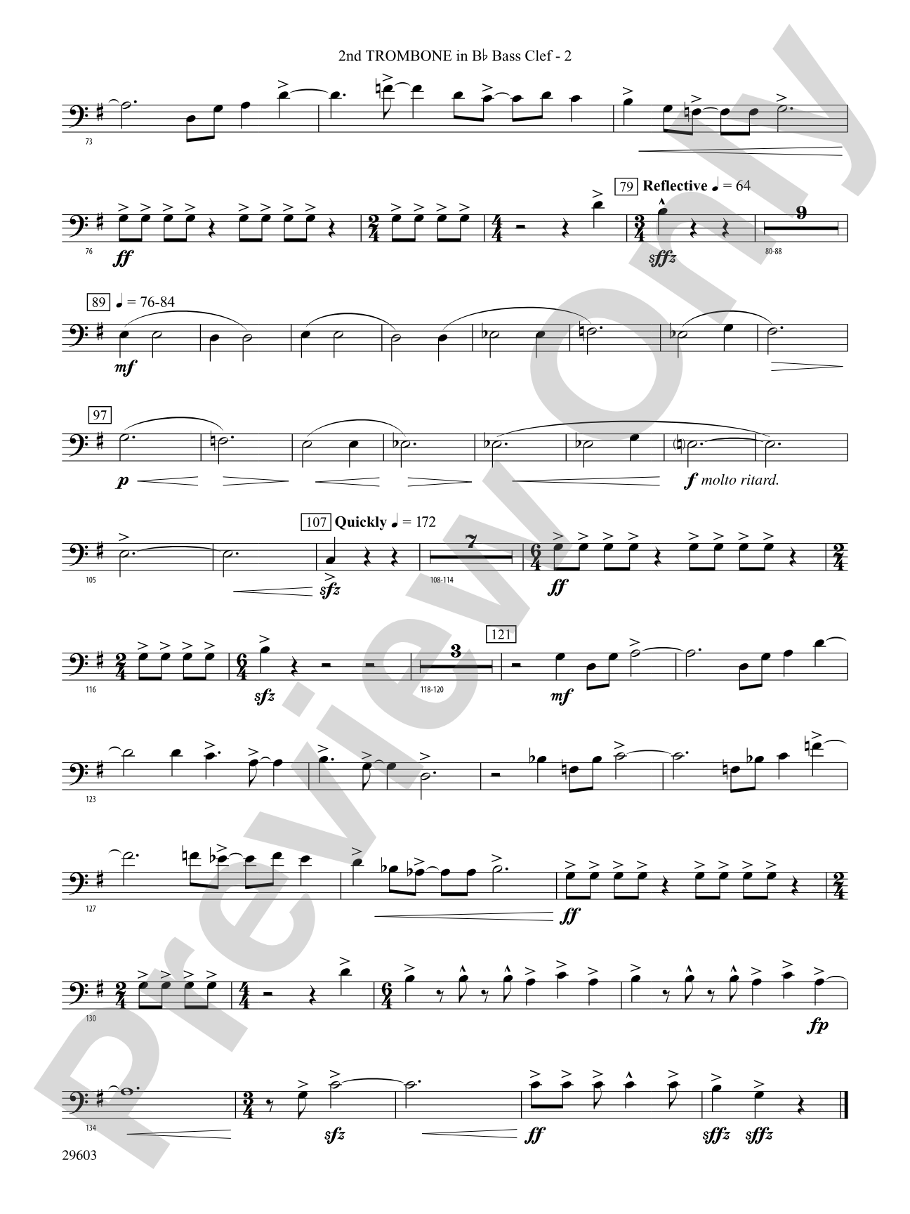 Dillon's Flight: (wp) 2nd B-flat Trombone B.C.