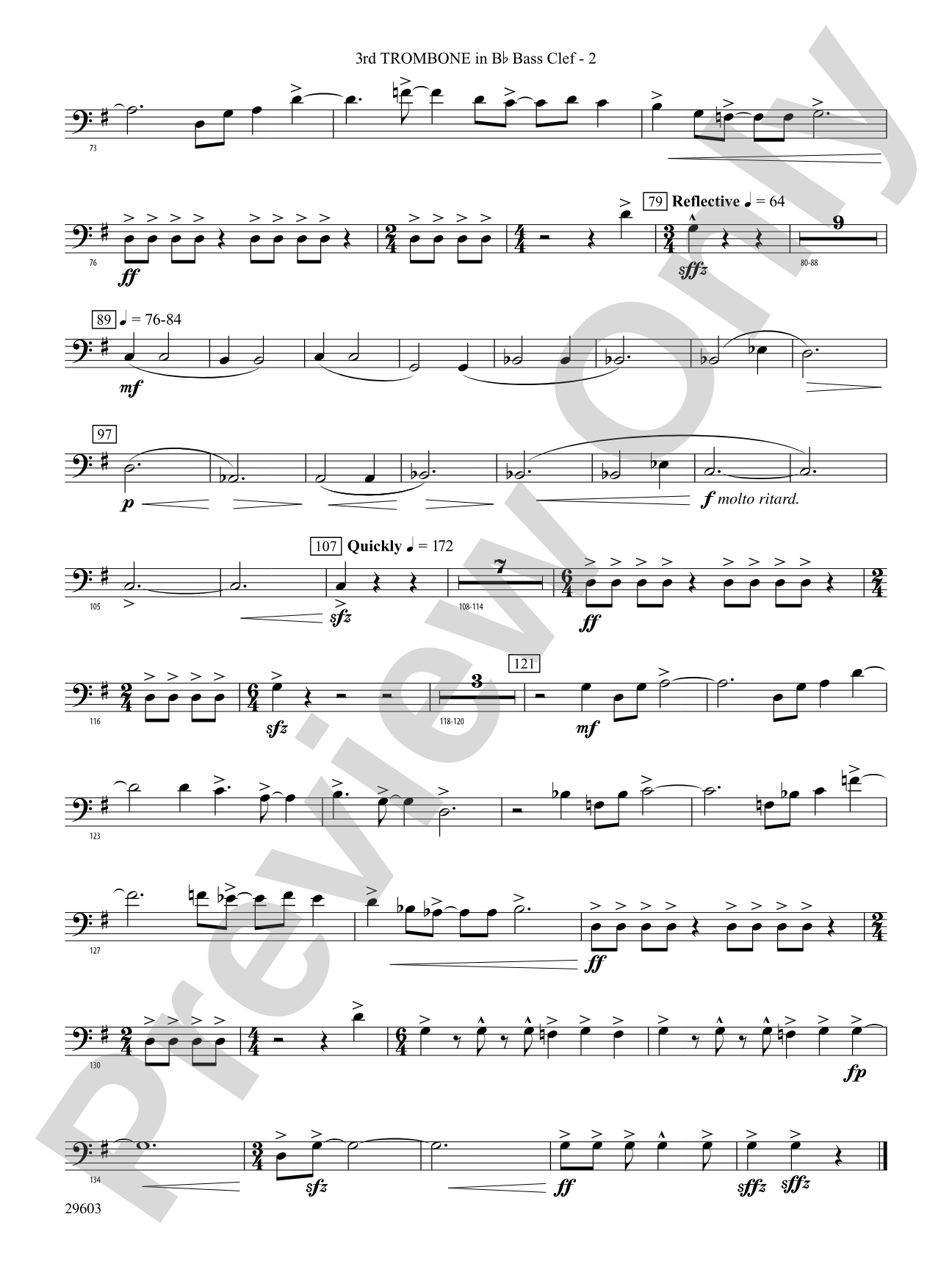 Dillon's Flight: (wp) 3rd B-flat Trombone B.C.
