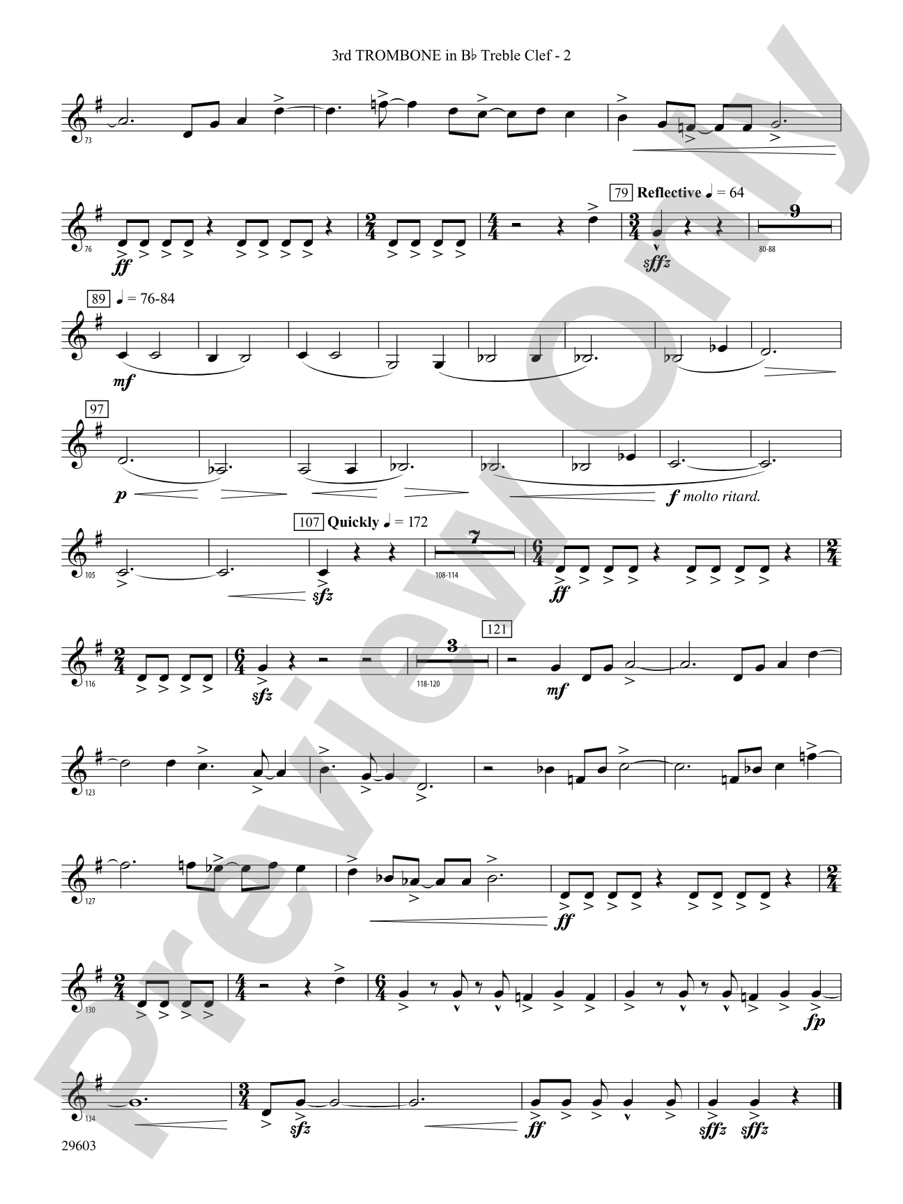 Dillon's Flight: (wp) 3rd B-flat Trombone T.C.