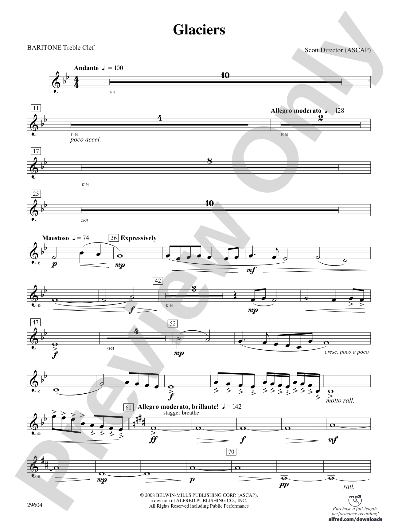 Glaciers: Baritone T.C.