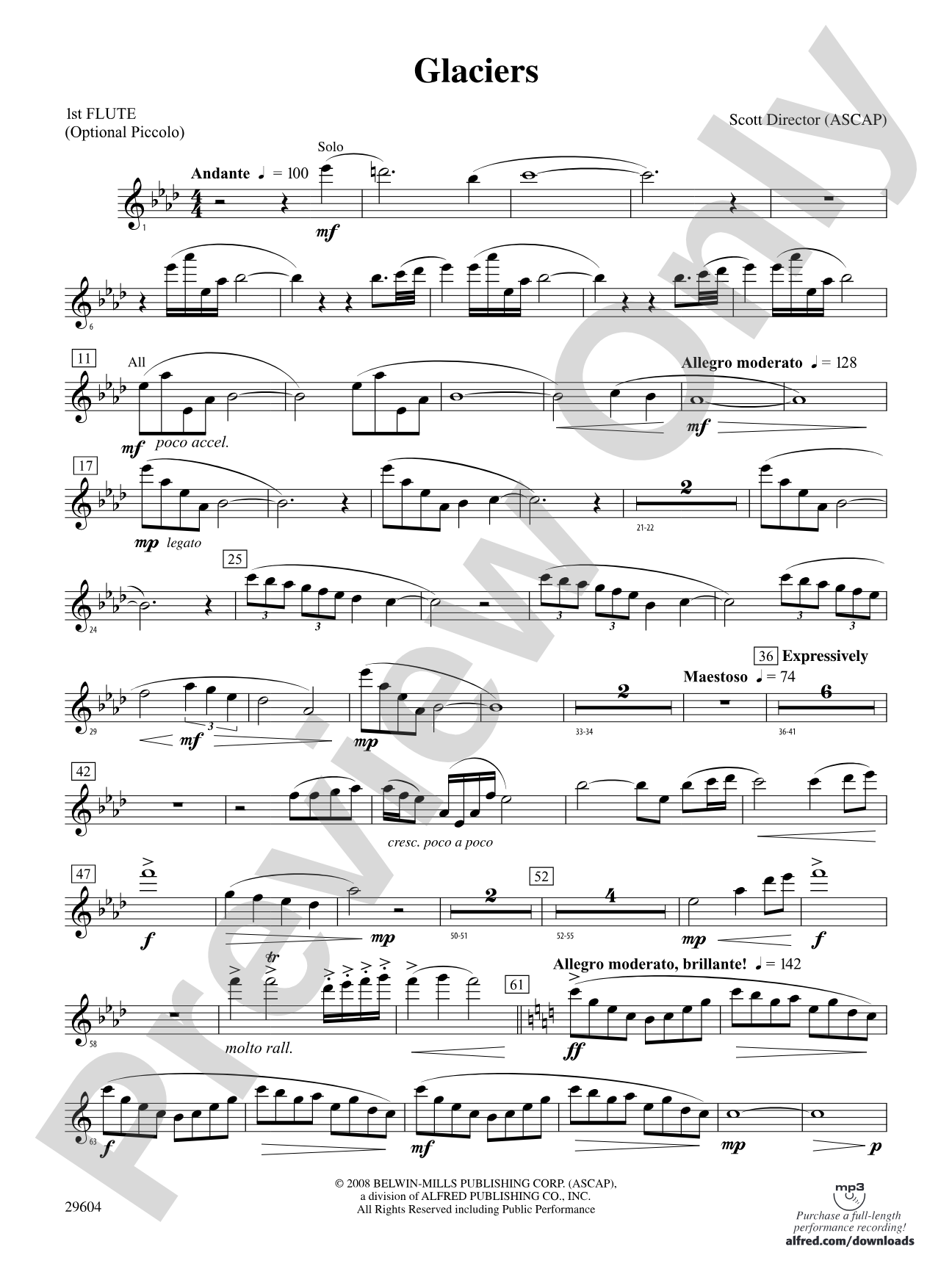 Glaciers: Flute
