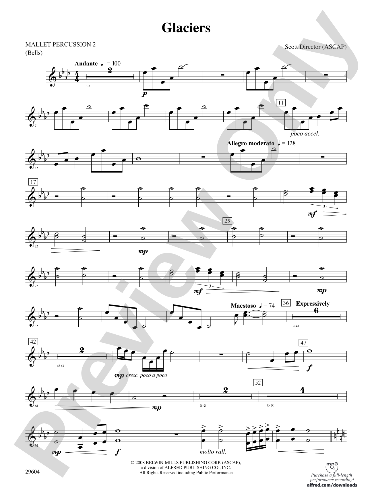 Glaciers: 2nd Mallet Percussion