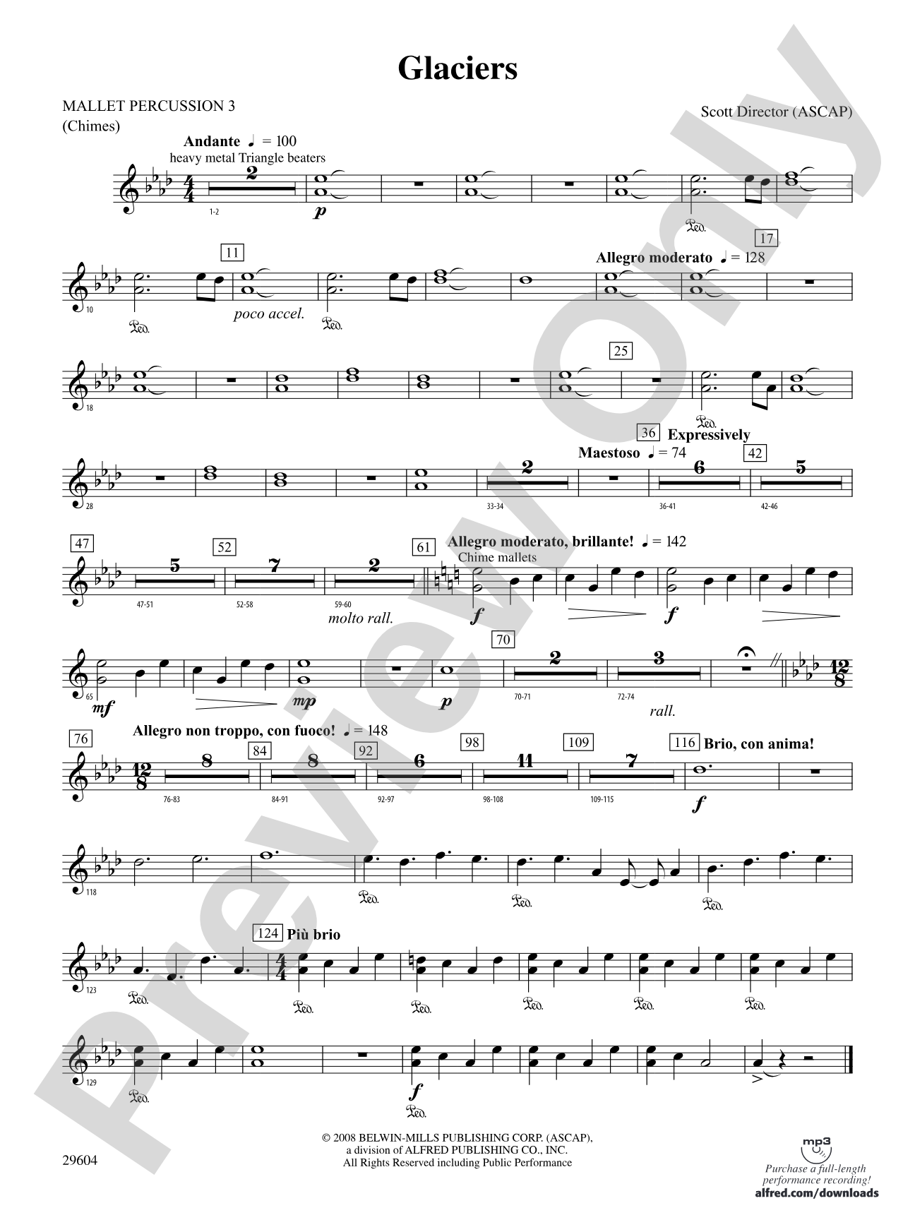 Glaciers: 3rd Mallet Percussion