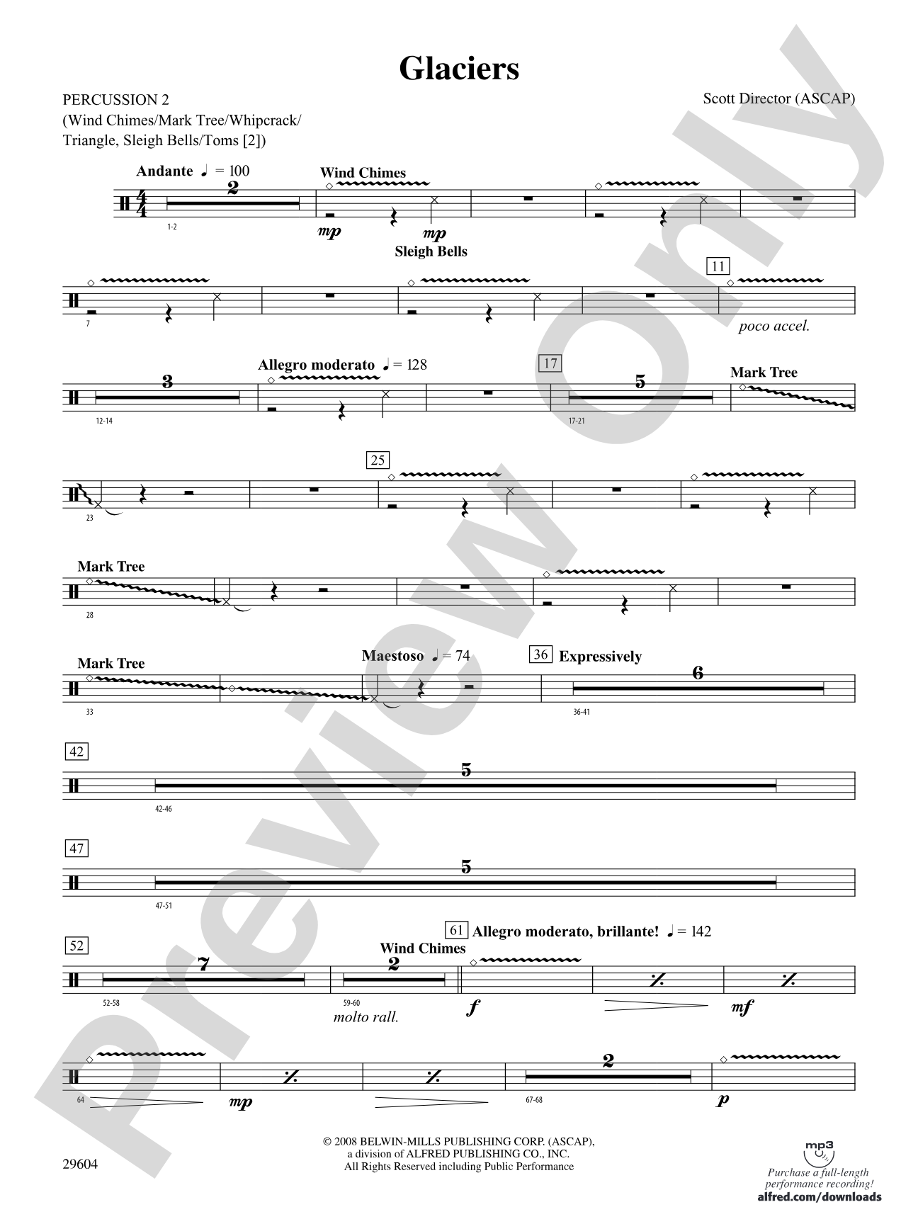 Glaciers: 2nd Percussion