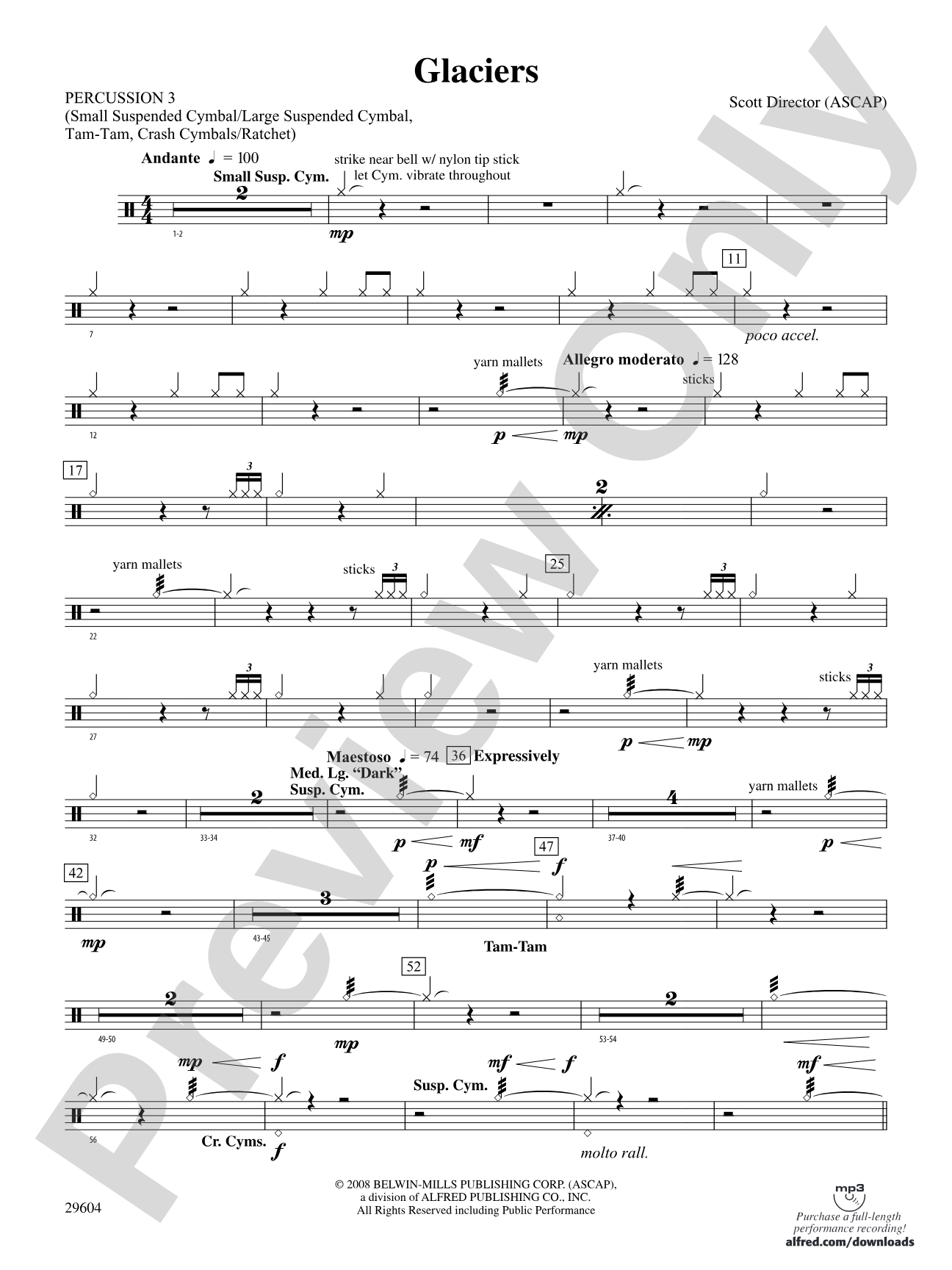 Glaciers: 3rd Percussion