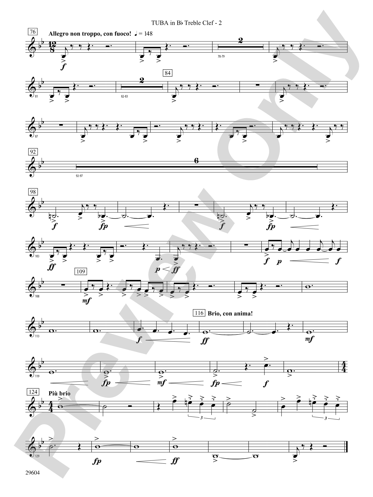 Glaciers: (wp) B-flat Tuba T.C.