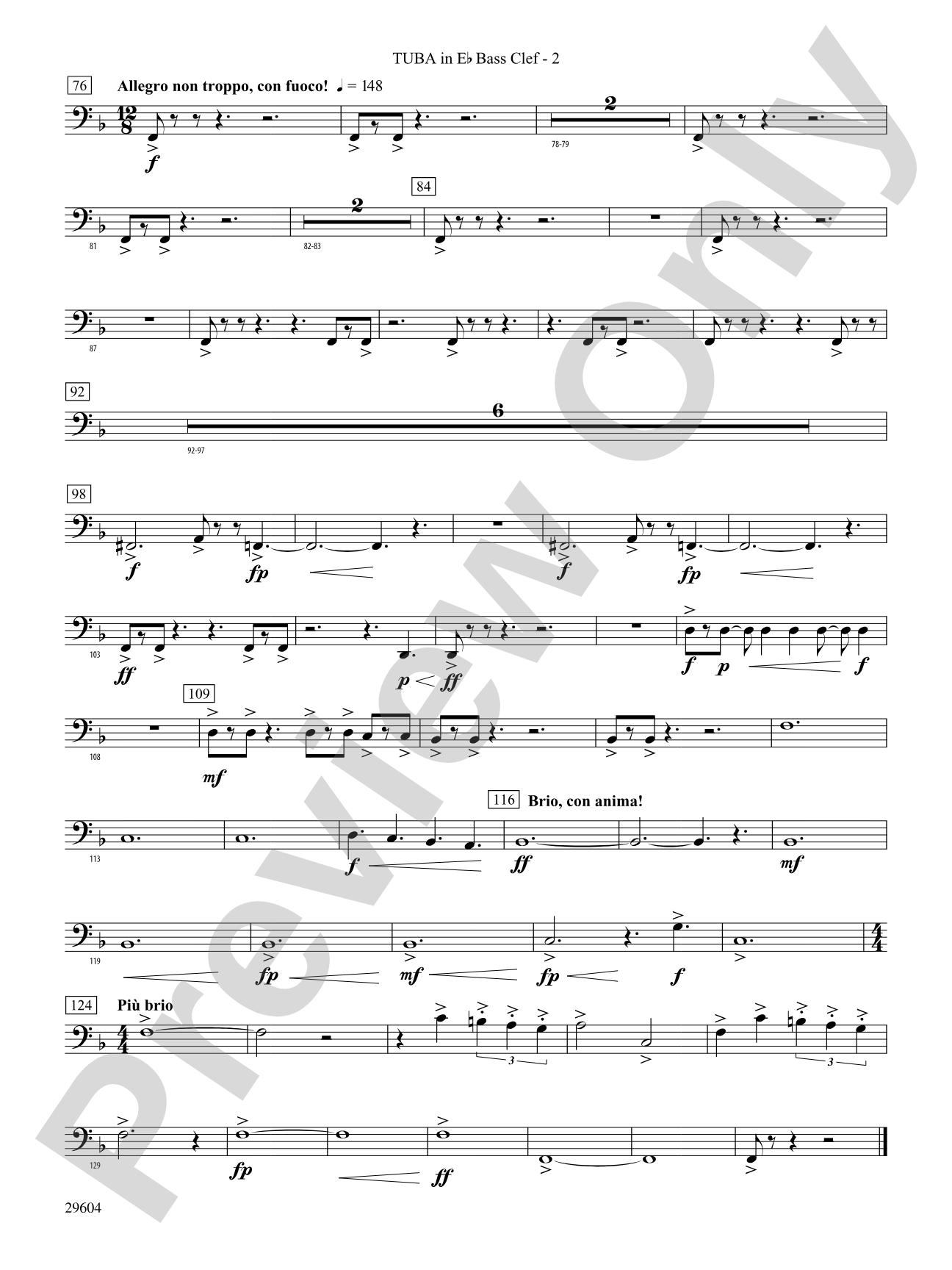 Glaciers: (wp) E-flat Tuba B.C.