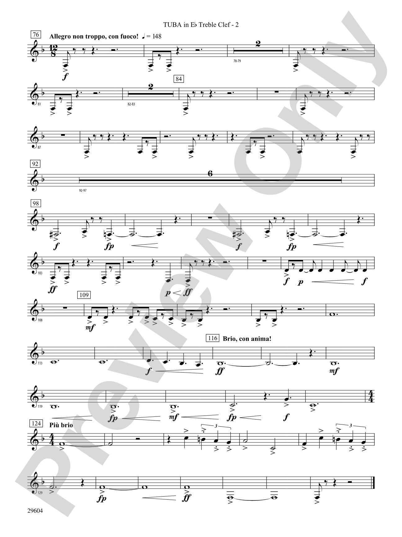 Glaciers: (wp) E-flat Tuba T.C.