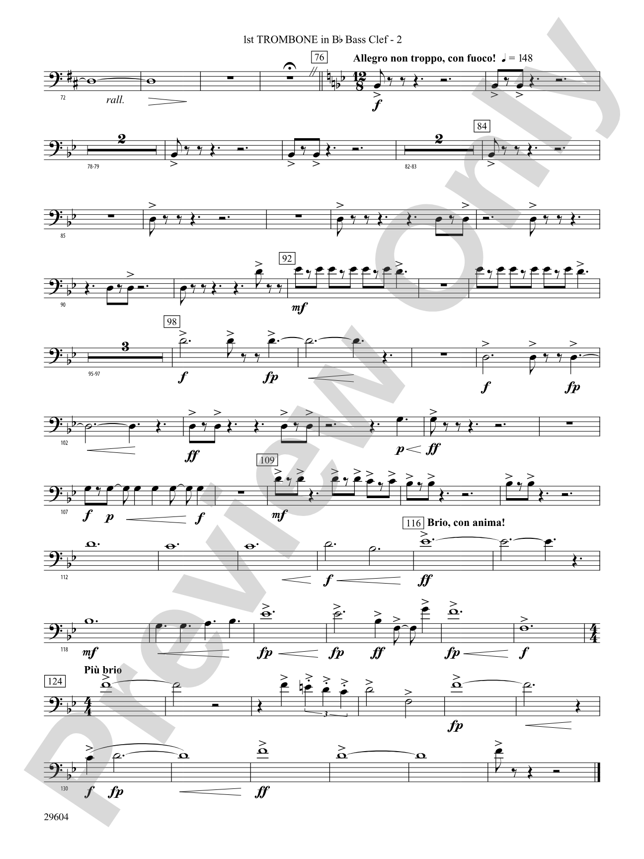 Glaciers: (wp) 1st B-flat Trombone B.C.