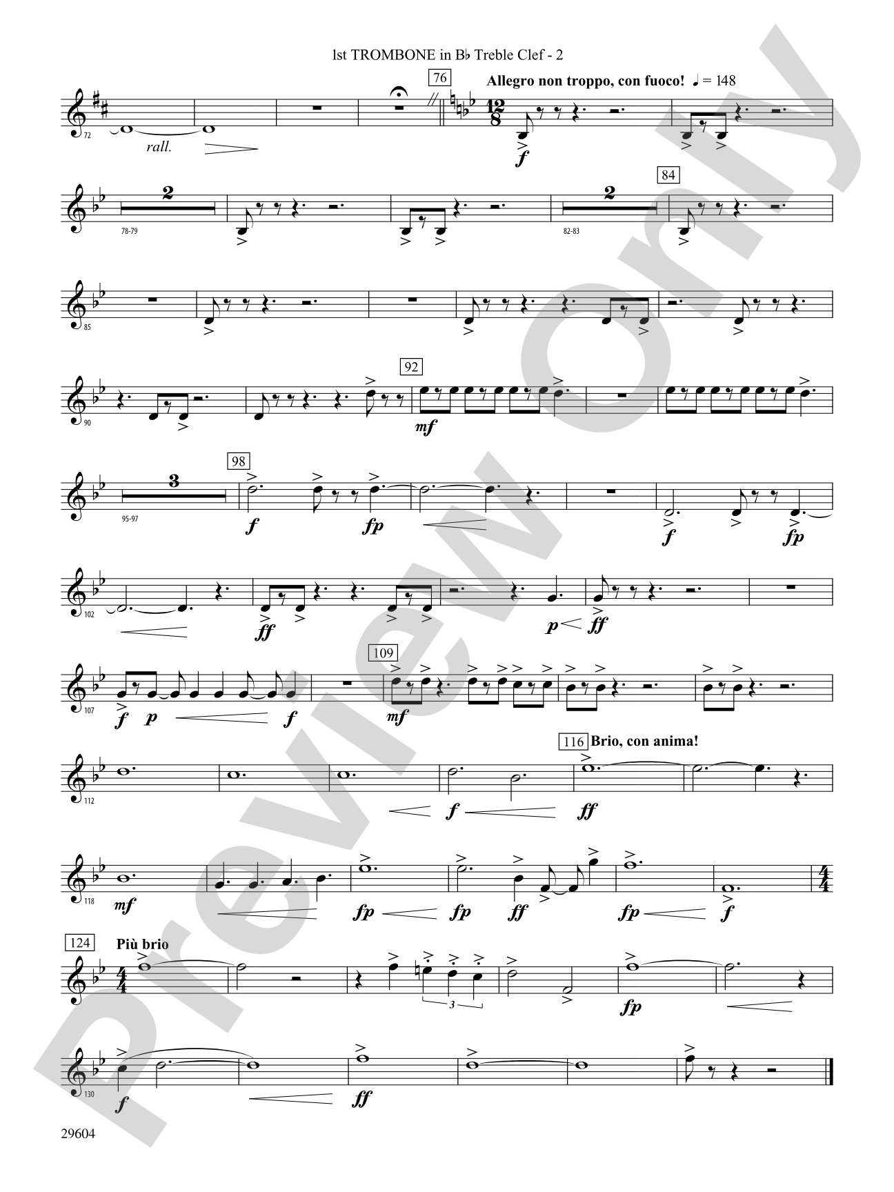 Glaciers: (wp) 1st B-flat Trombone T.C.