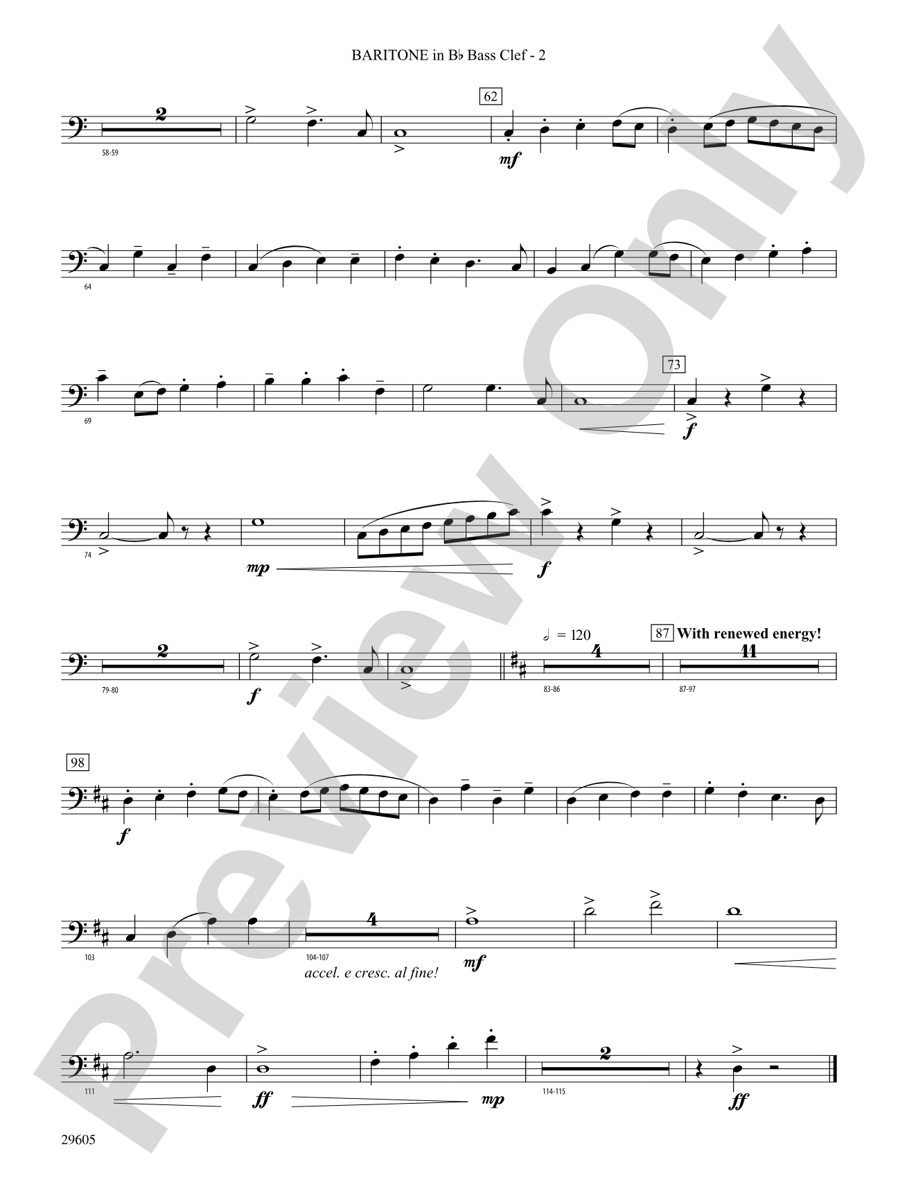 Declaration and Flourish (Movement III from the Vaughan Williams Suite): (wp) B-flat Baritone B.C.