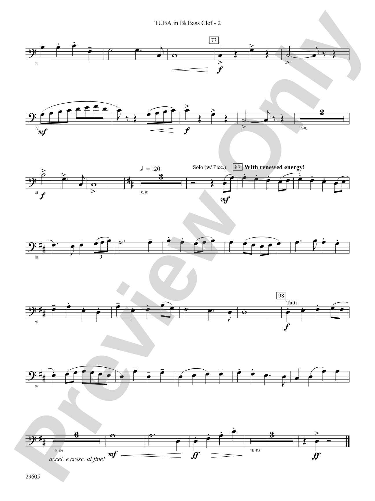Declaration and Flourish (Movement III from the Vaughan Williams Suite): (wp) B-flat Tuba B.C.