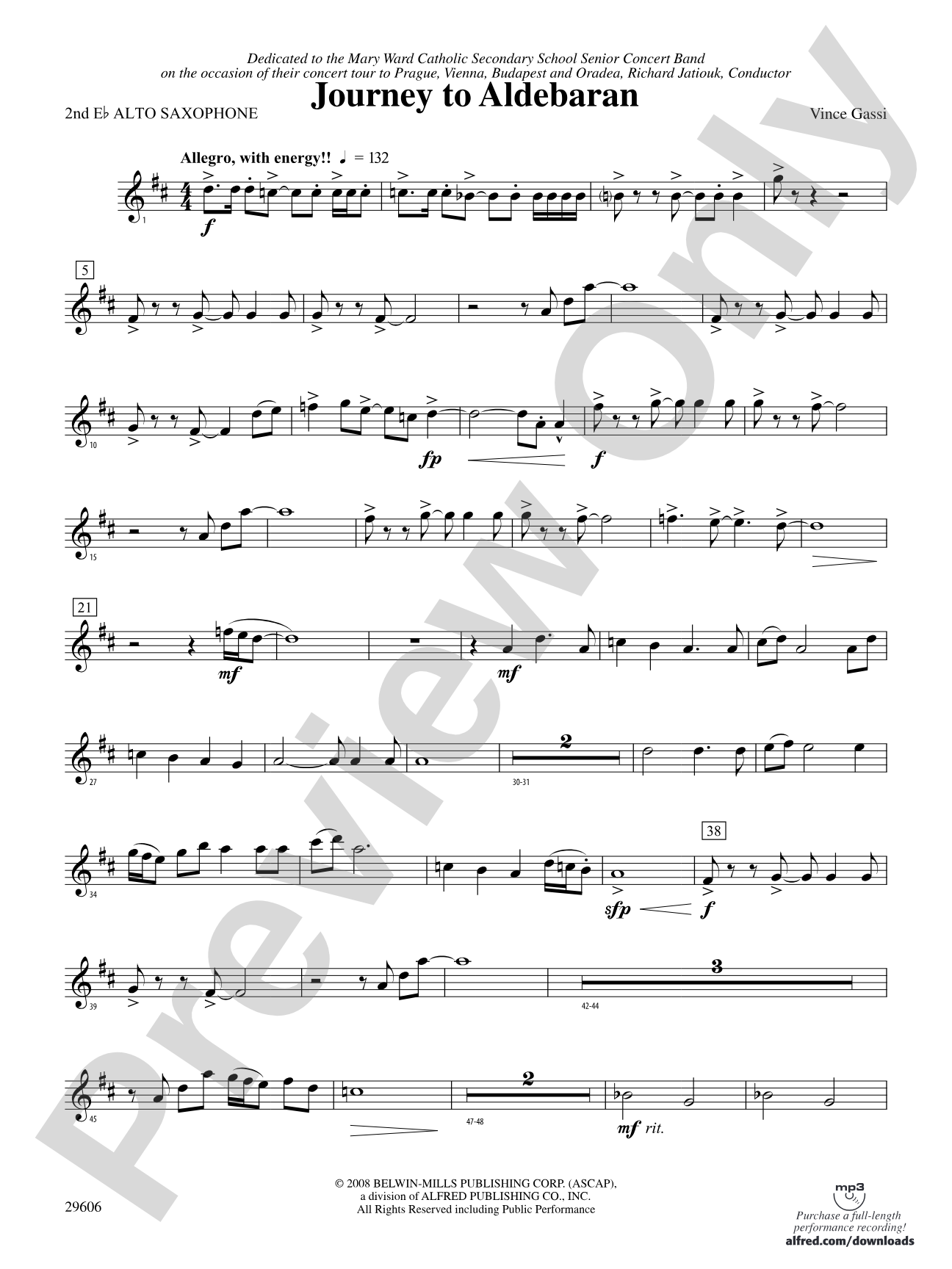 Journey to Aldebaran: 2nd E-flat Alto Saxophone