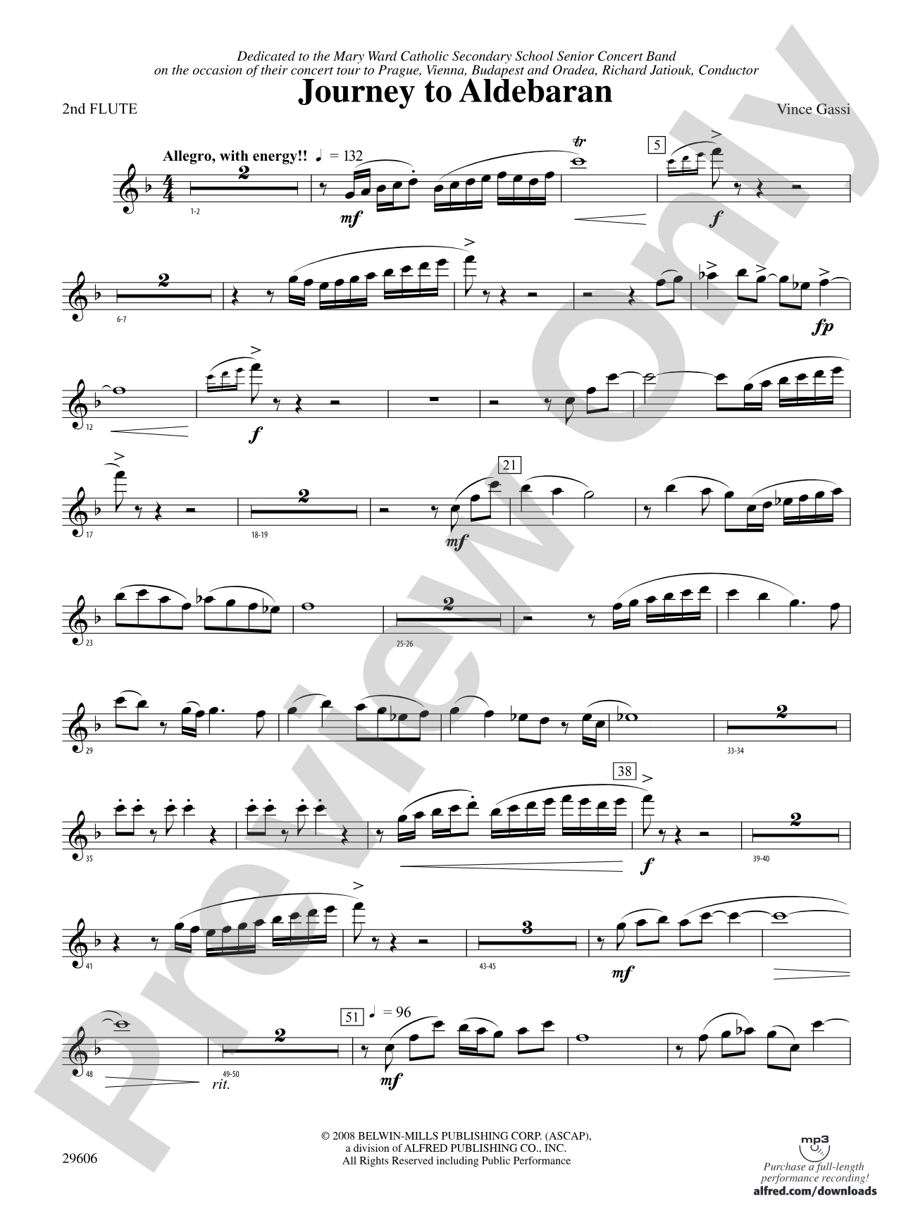 Journey to Aldebaran: 2nd Flute