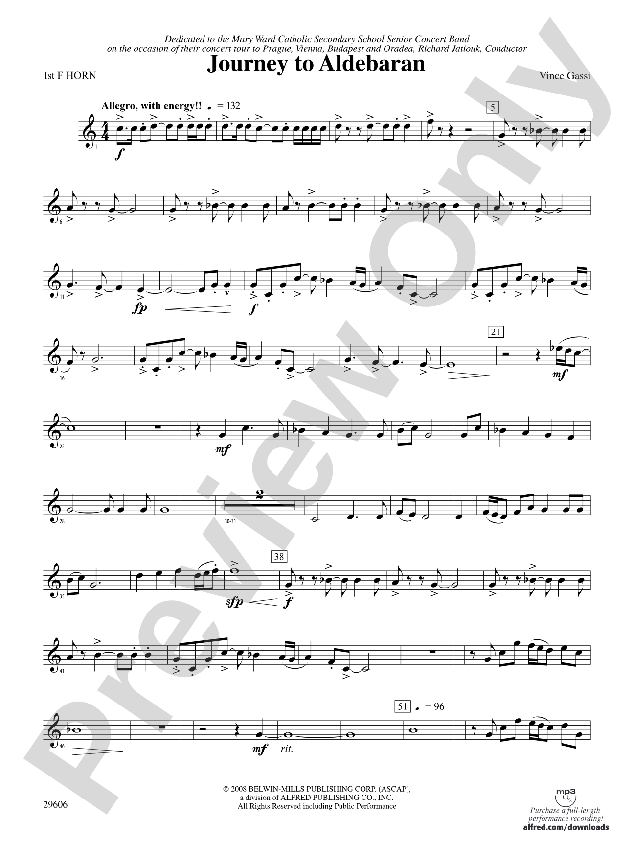 Journey to Aldebaran: 1st F Horn