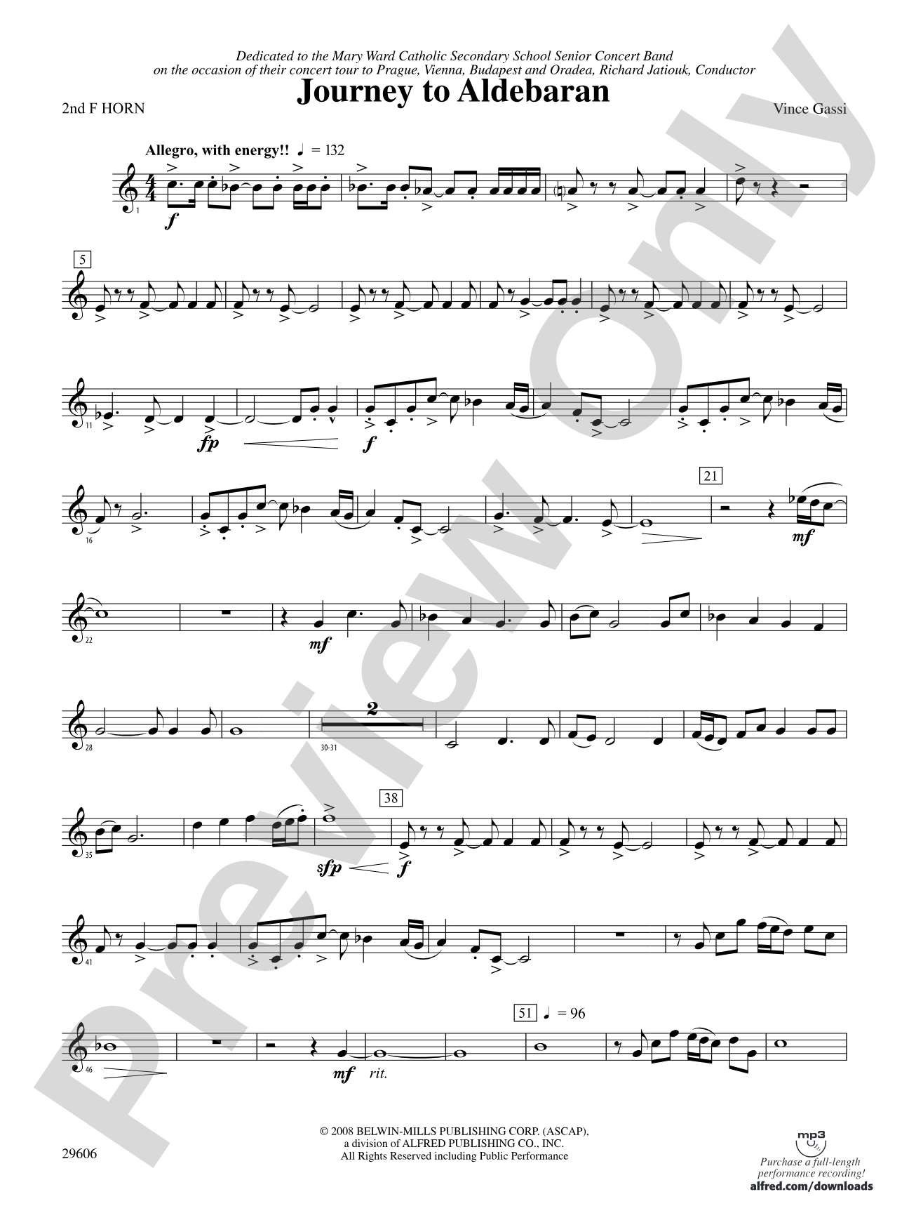 Journey to Aldebaran: 2nd F Horn