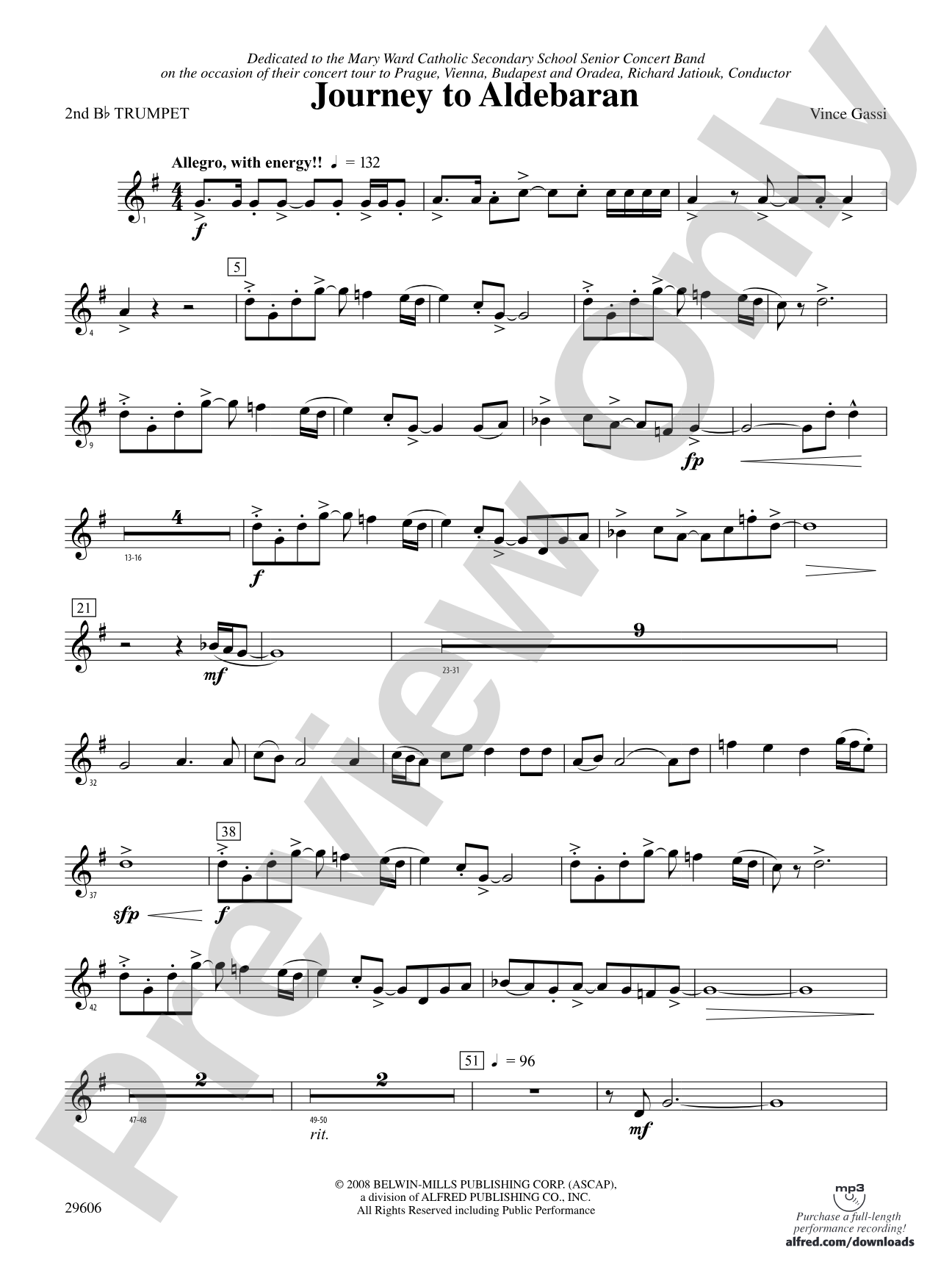 Journey to Aldebaran: 2nd B-flat Trumpet