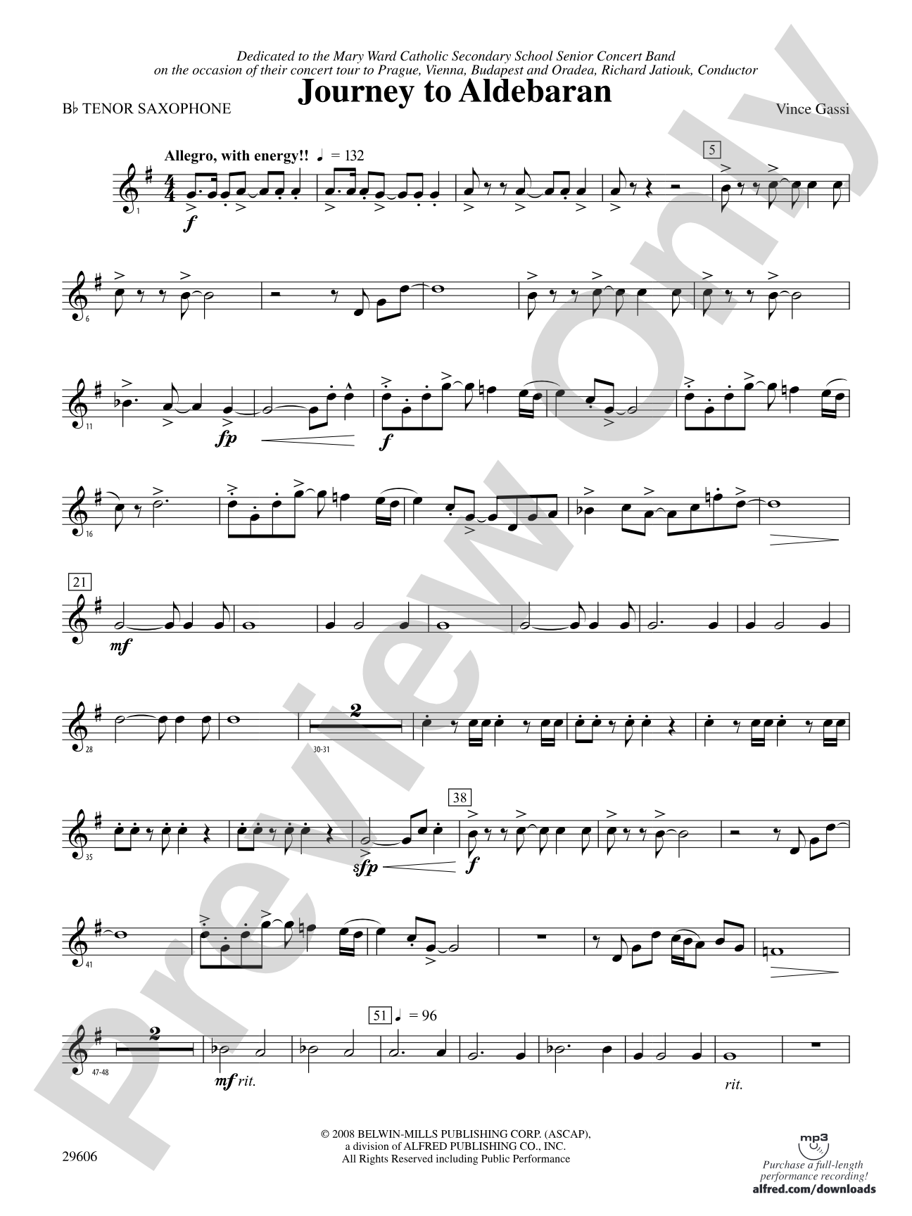 Journey to Aldebaran: B-flat Tenor Saxophone