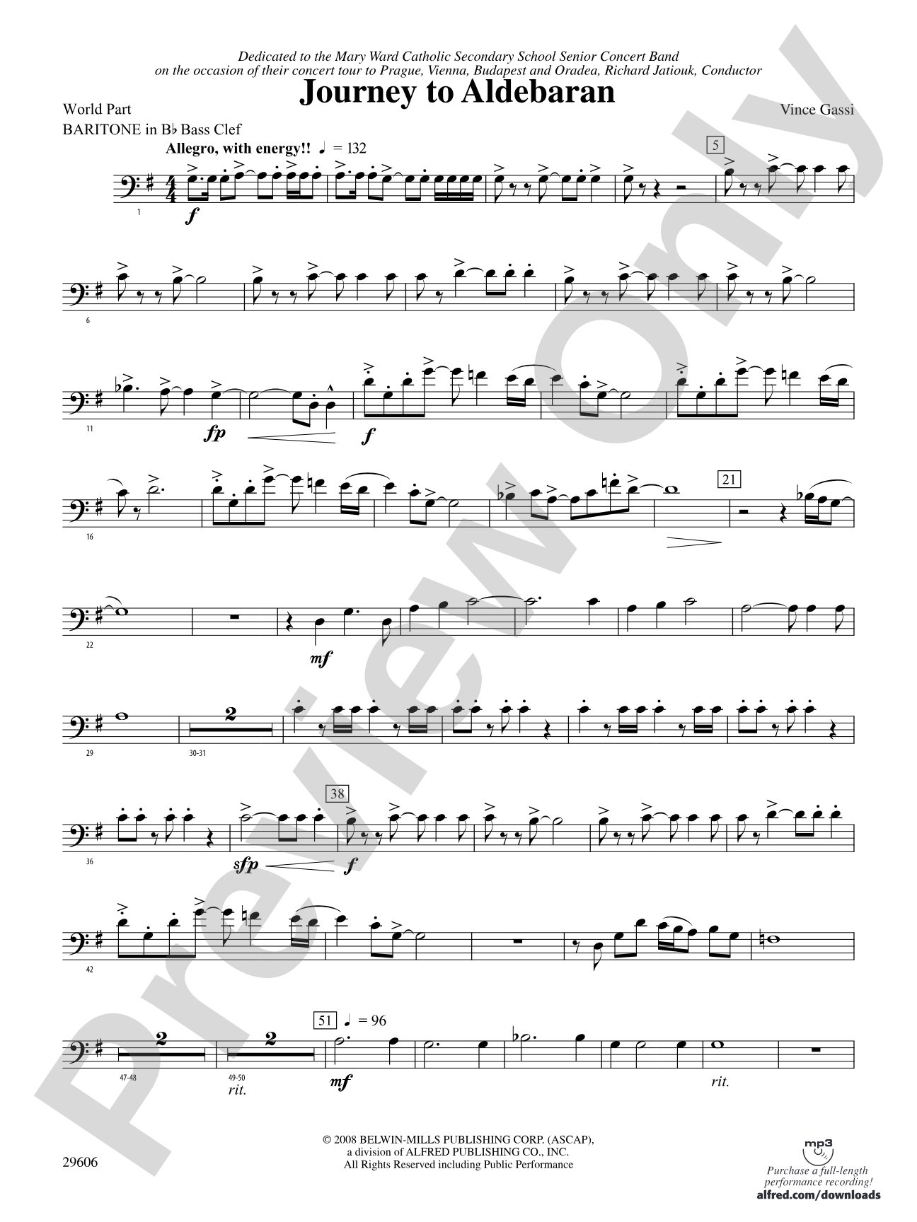 Journey to Aldebaran: (wp) B-flat Baritone B.C.