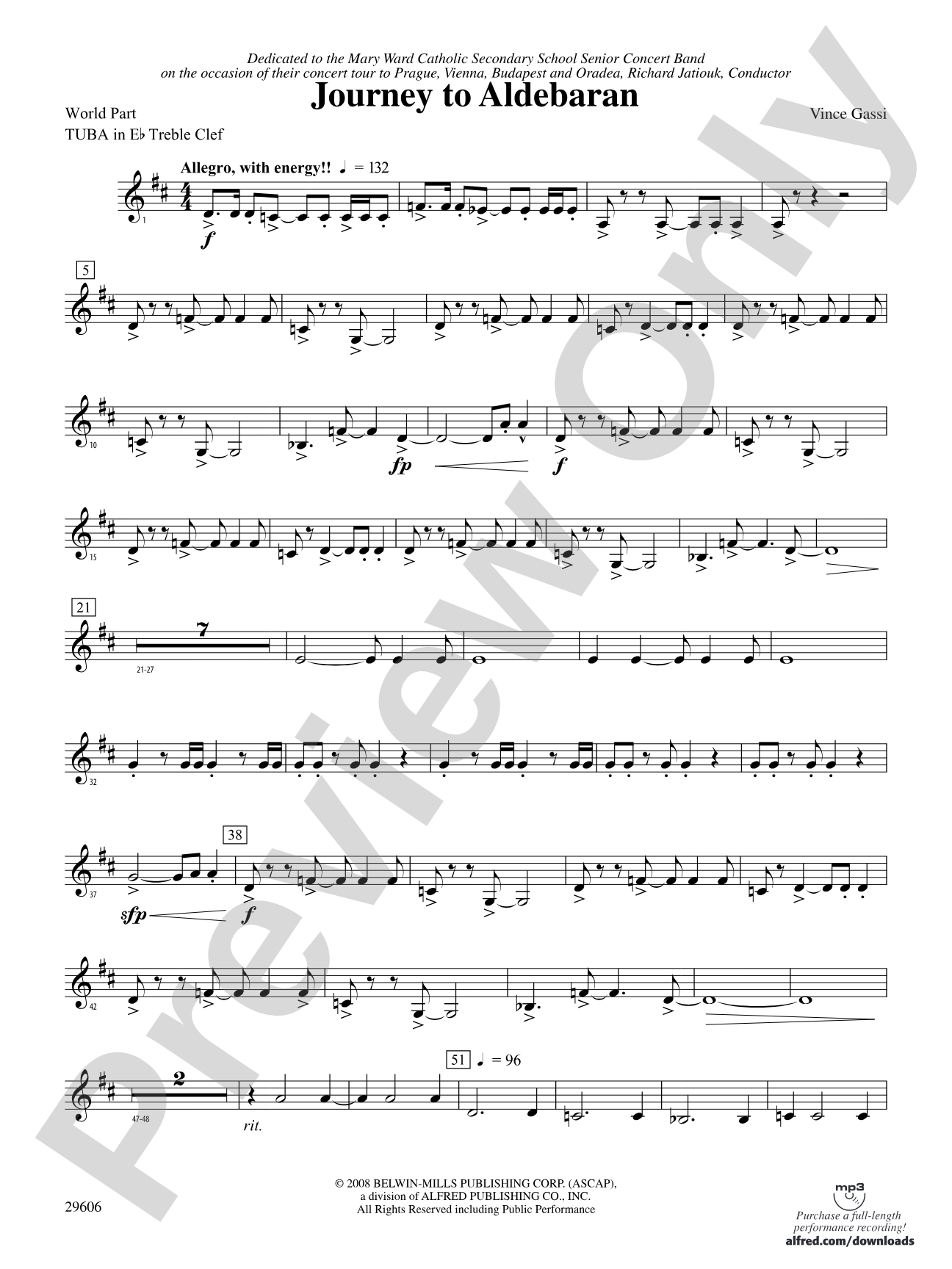 Journey to Aldebaran: (wp) E-flat Tuba T.C.