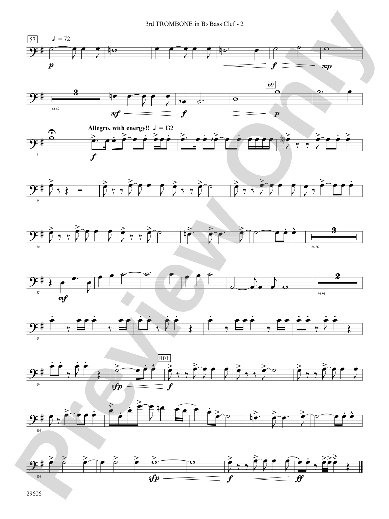 Journey to Aldebaran: (wp) 3rd B-flat Trombone B.C.