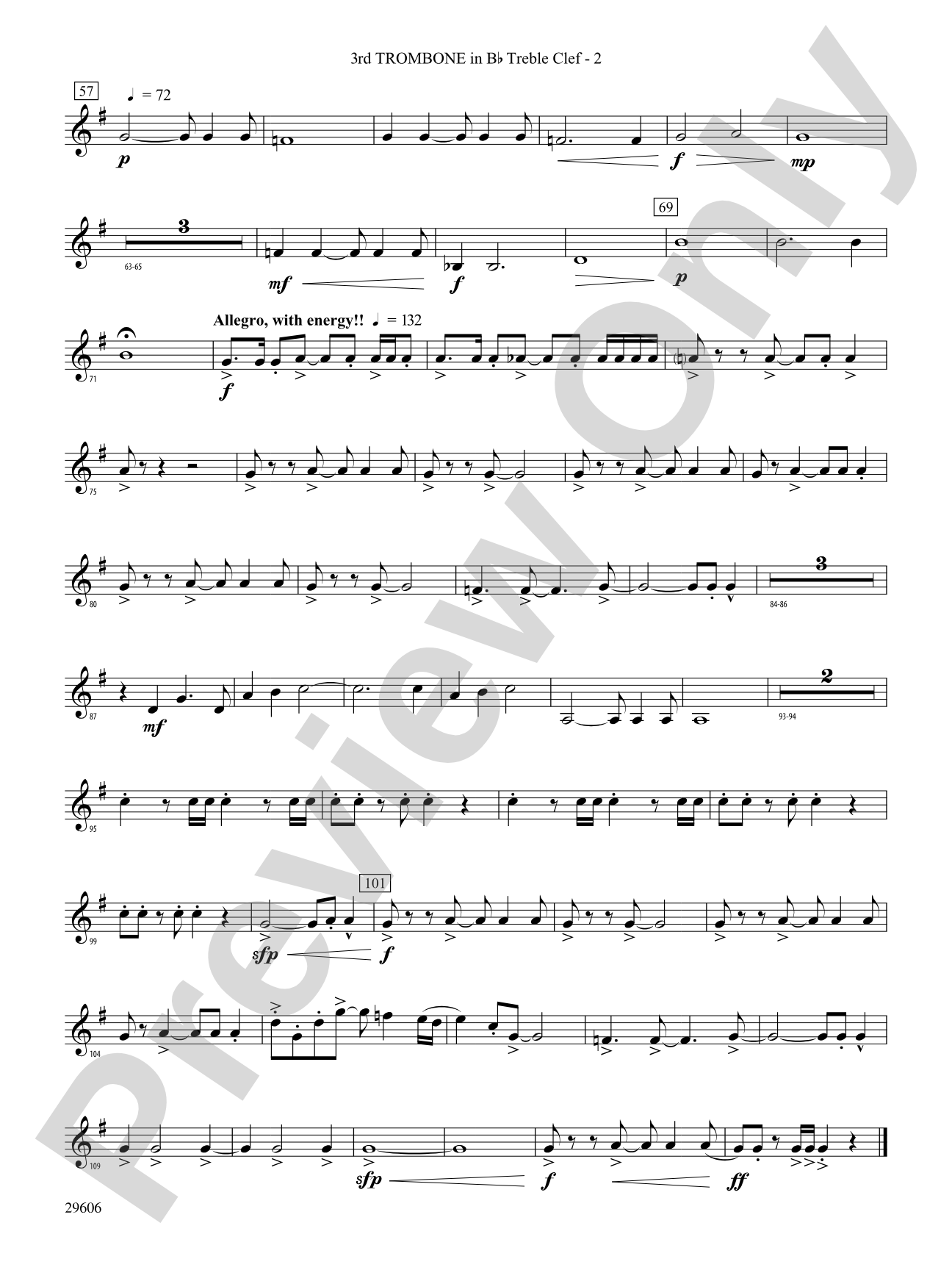Journey to Aldebaran: (wp) 3rd B-flat Trombone T.C.