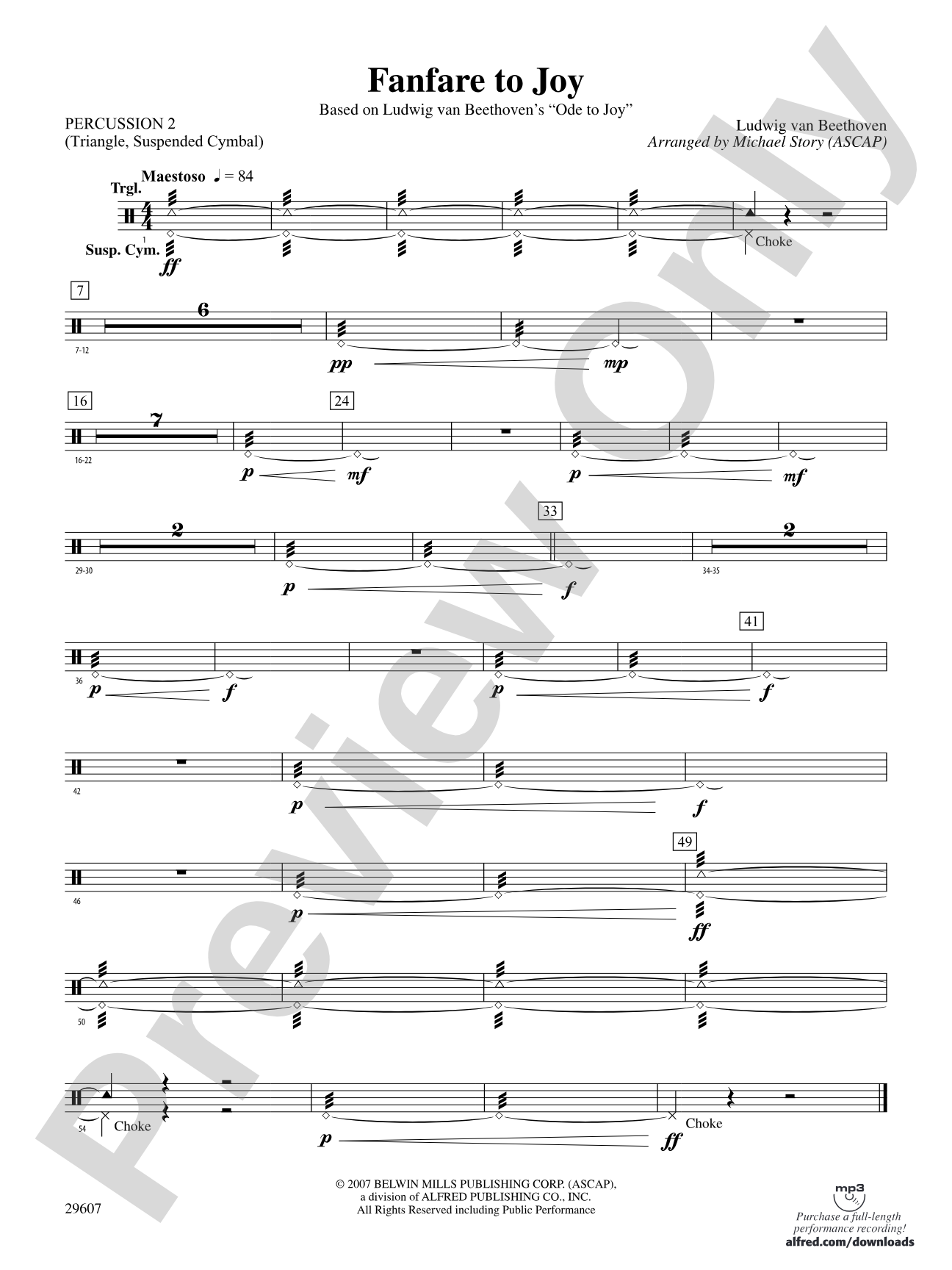 Fanfare to Joy: 2nd Percussion