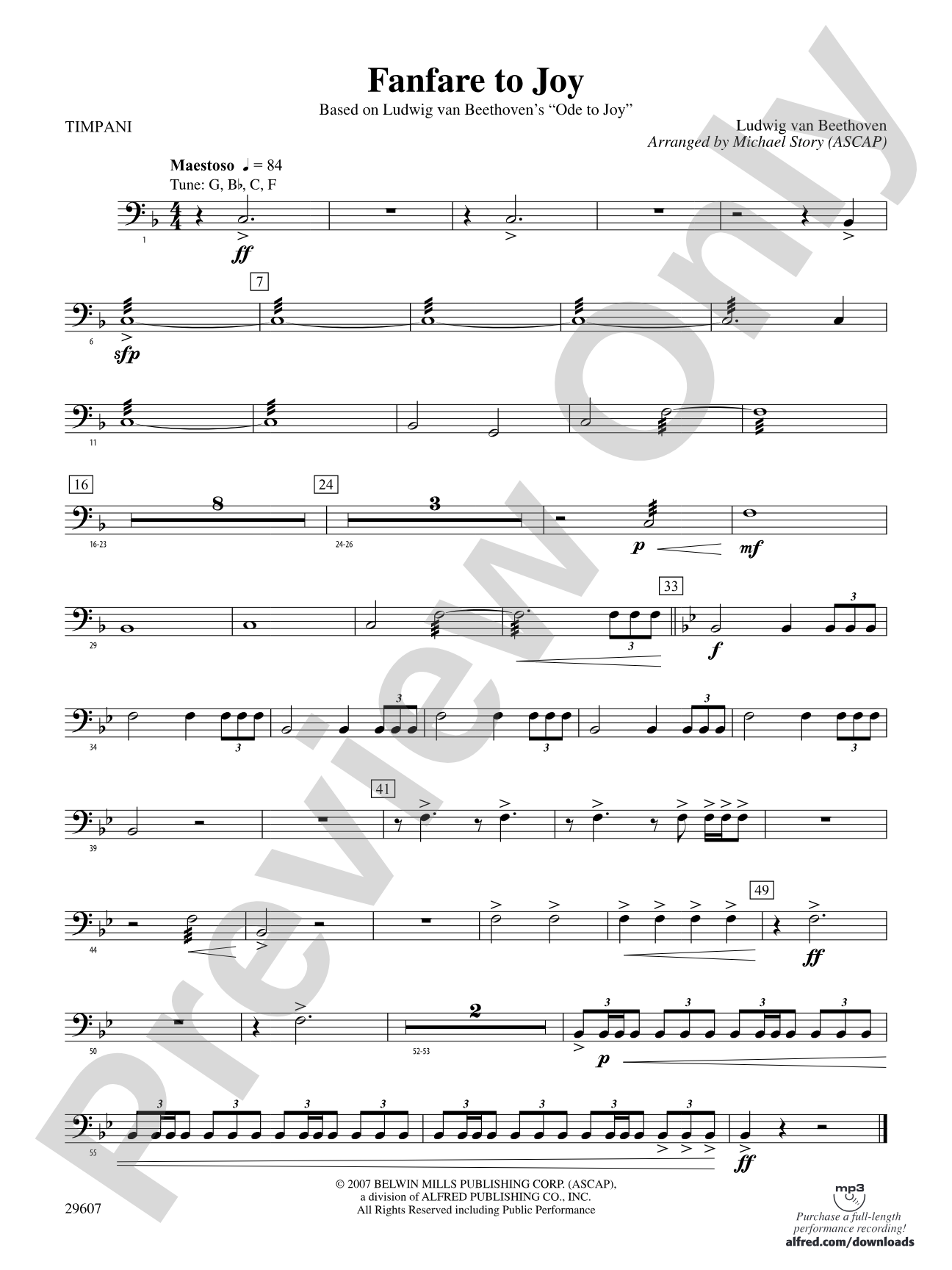 Fanfare to Joy: Timpani