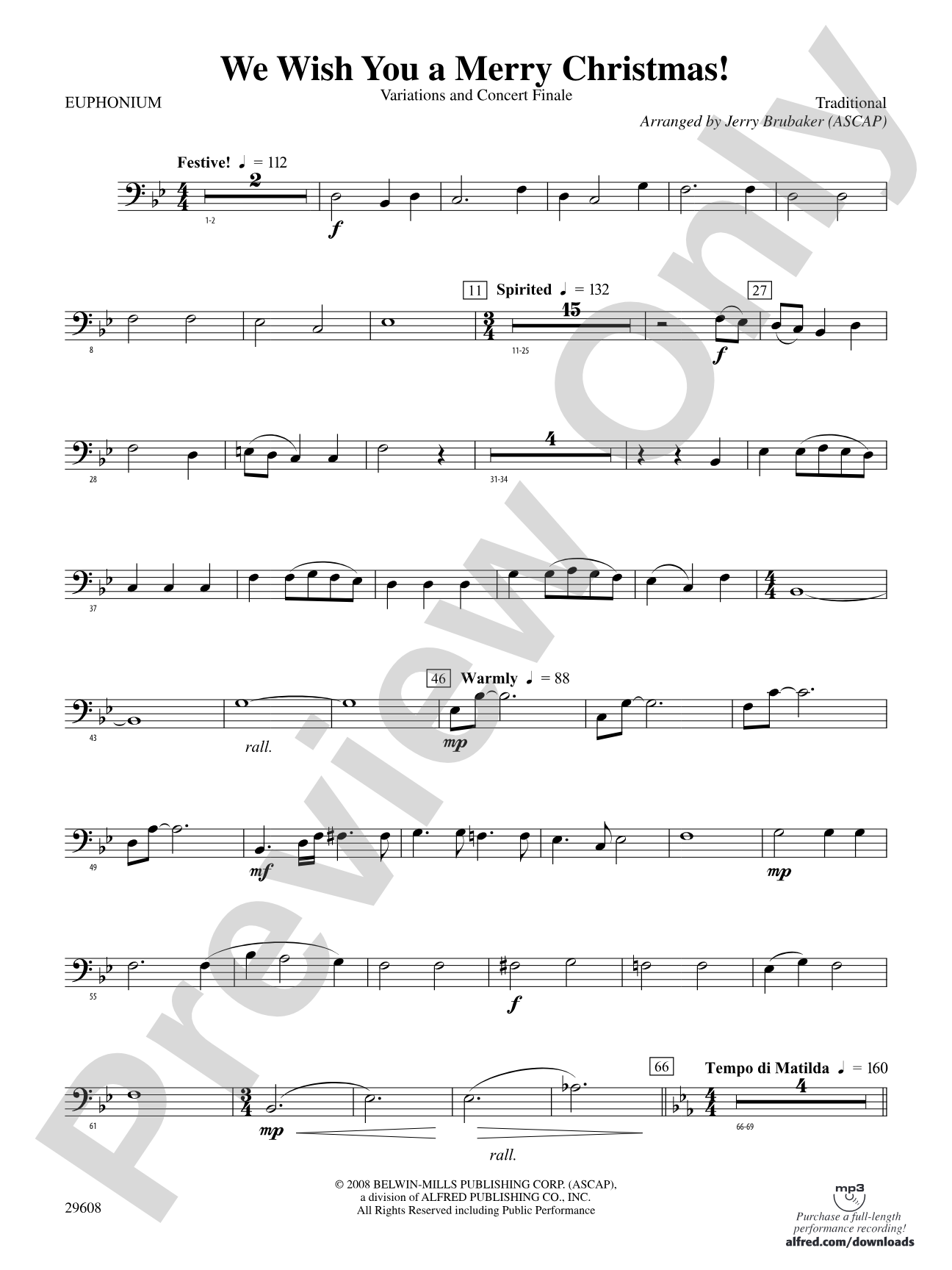 We Wish You a Merry Christmas!: Baritone B.C.