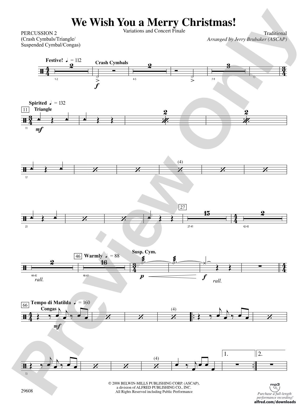 We Wish You a Merry Christmas!: 2nd Percussion