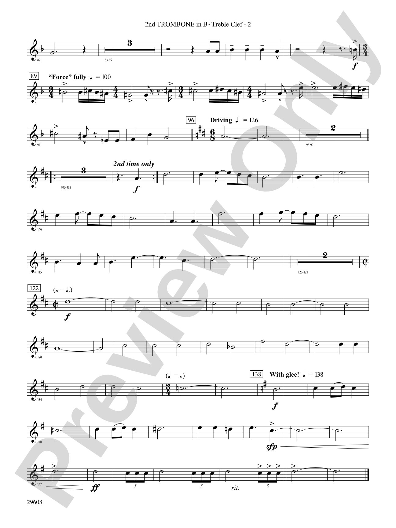 We Wish You a Merry Christmas!: (wp) 2nd B-flat Trombone T.C.