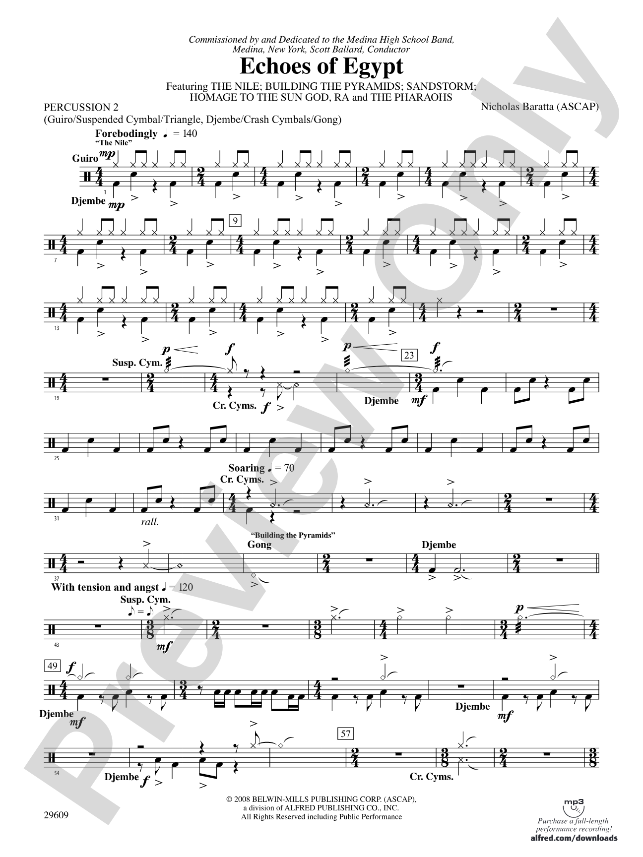 Echoes of Egypt: 2nd Percussion