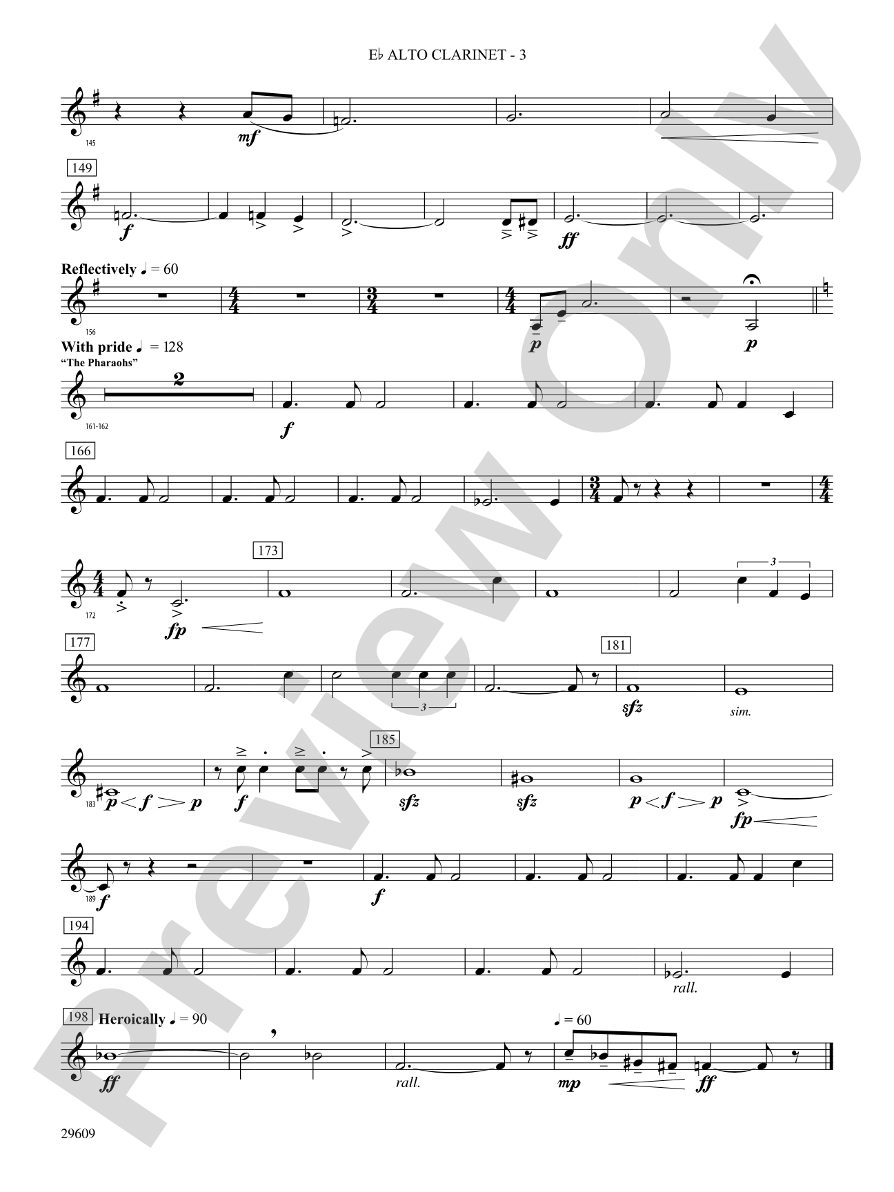 Echoes of Egypt: (wp) E-flat Alto Clarinet
