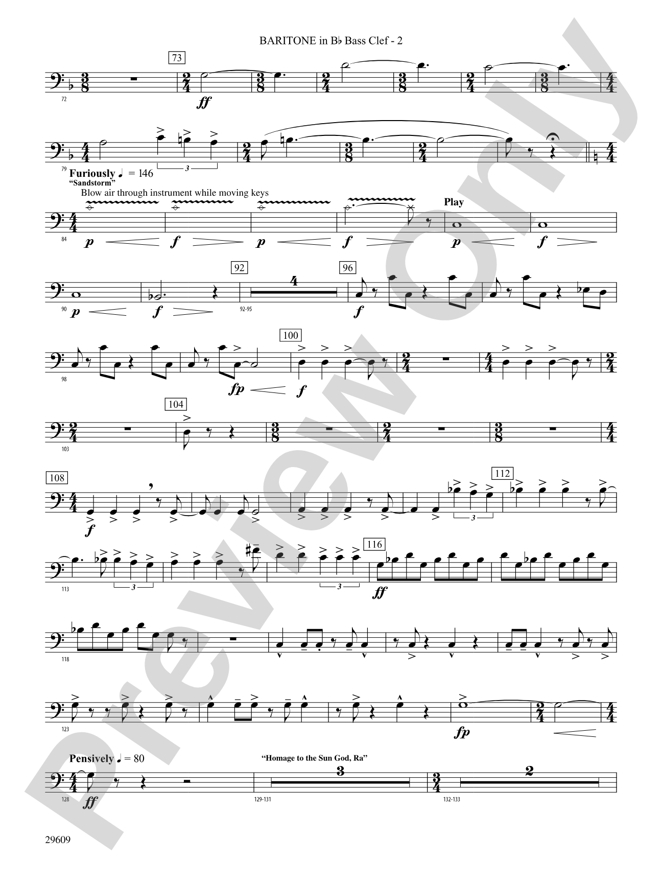 Echoes of Egypt: (wp) B-flat Baritone B.C.