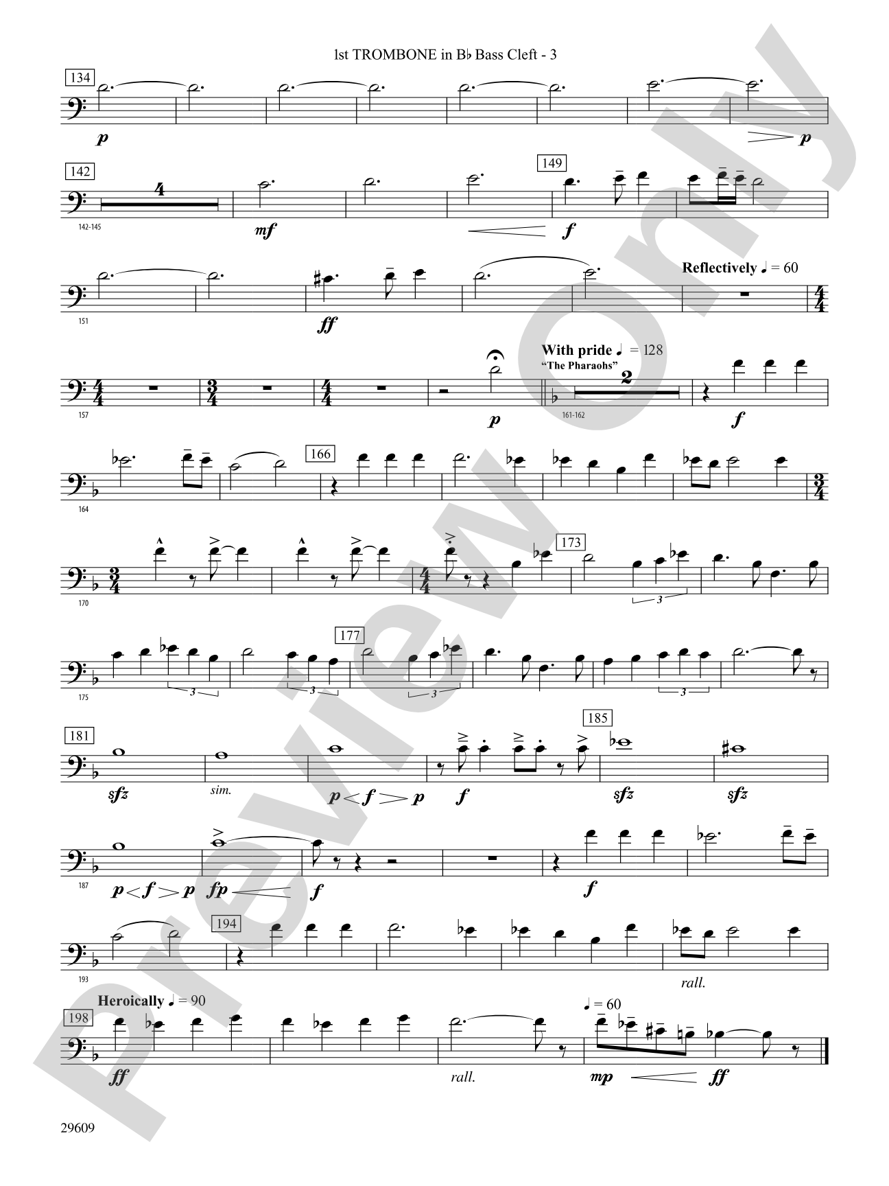 Echoes of Egypt: (wp) 1st B-flat Trombone B.C.