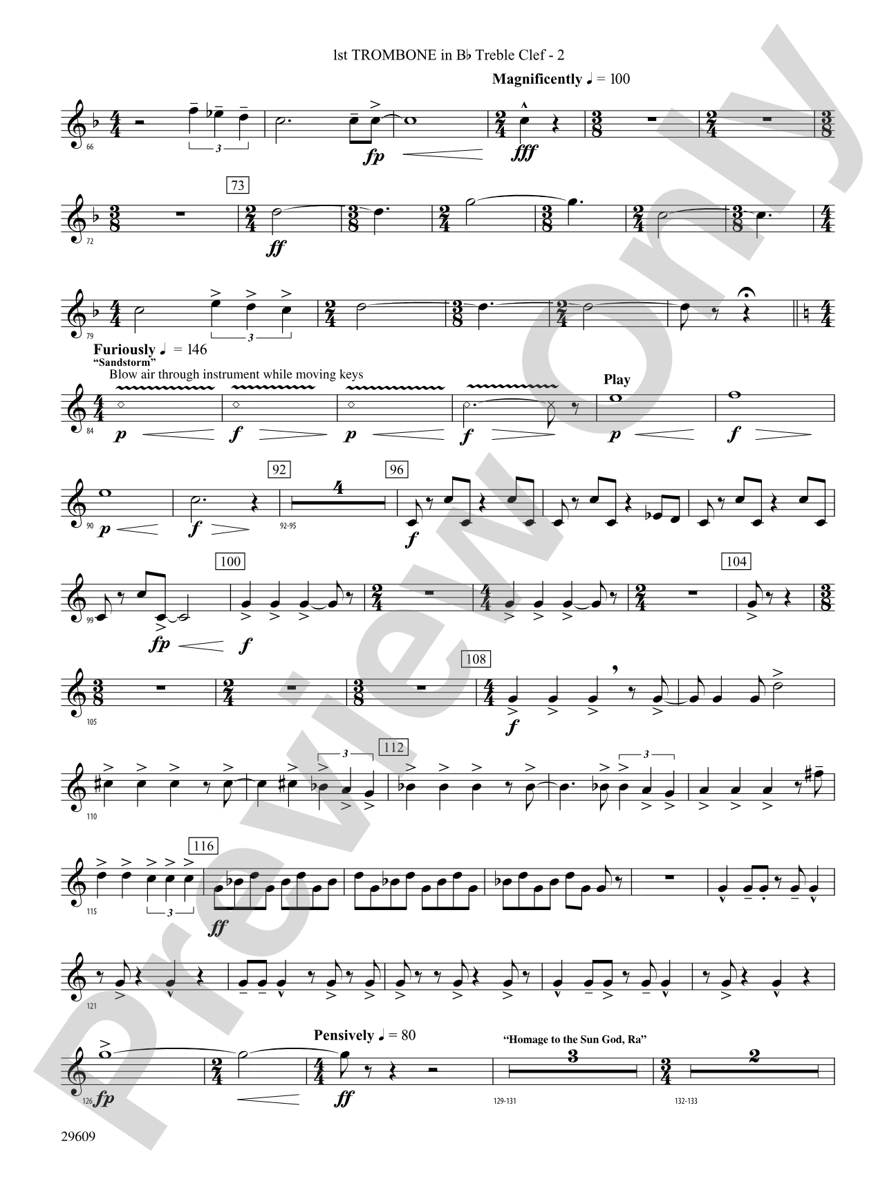 Echoes of Egypt: (wp) 1st B-flat Trombone T.C.