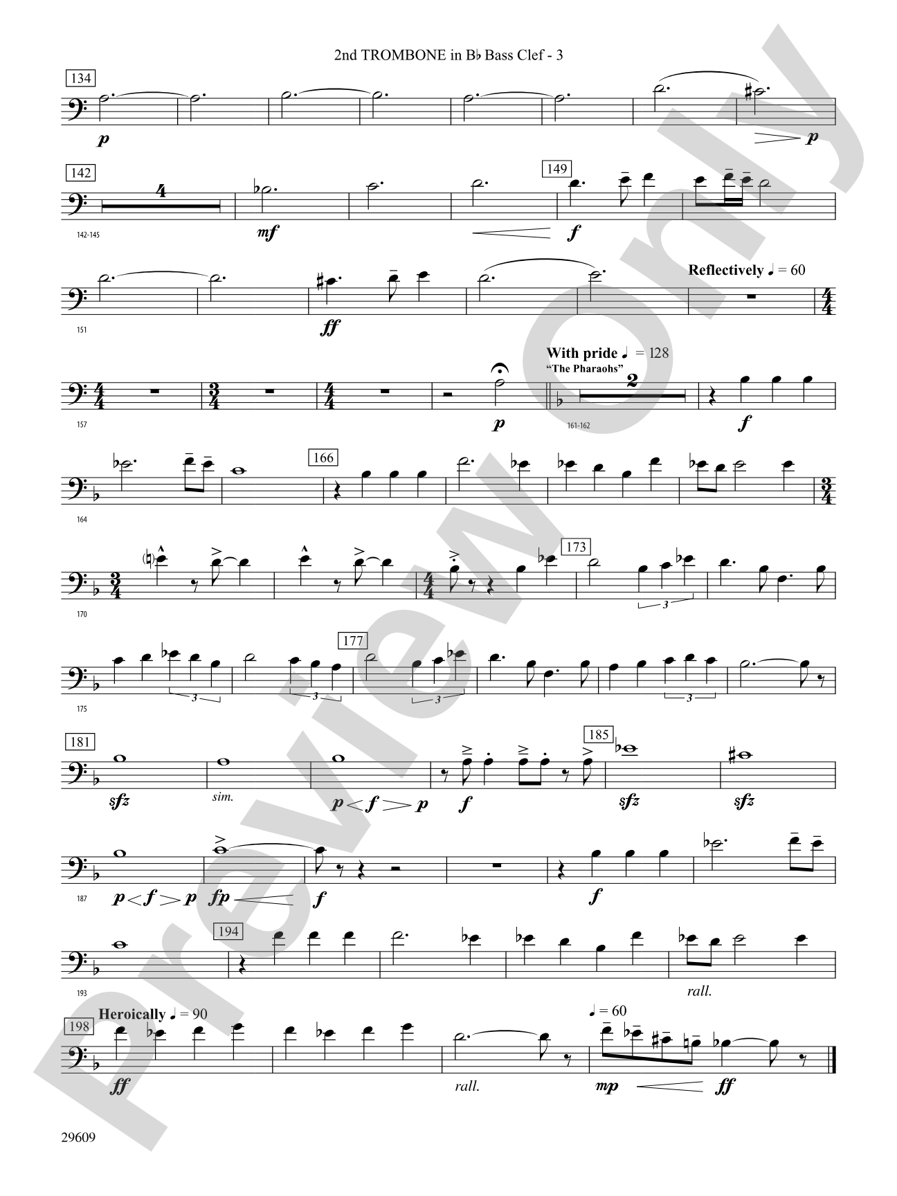 Echoes of Egypt: (wp) 2nd B-flat Trombone B.C.