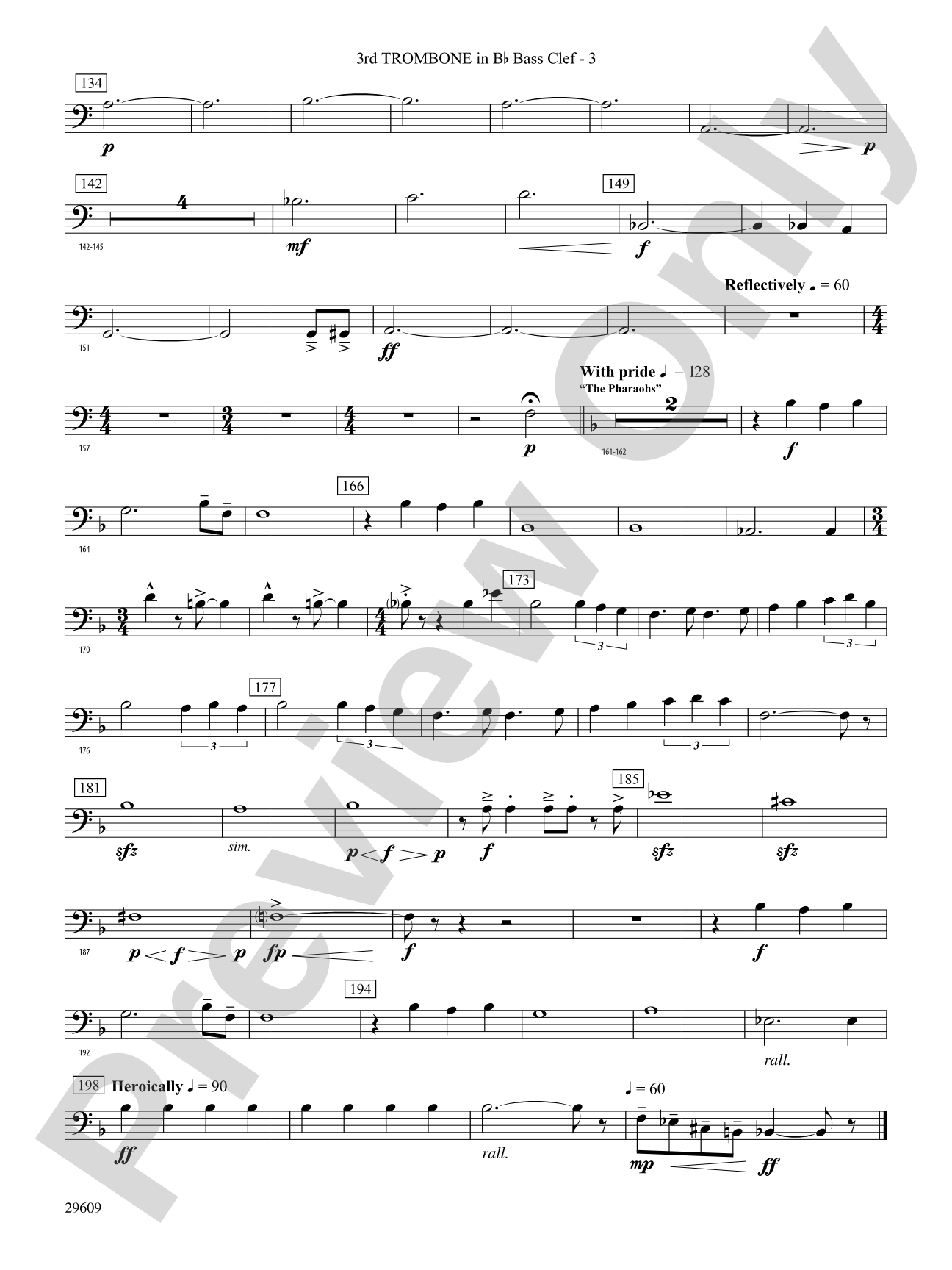 Echoes of Egypt: (wp) 3rd B-flat Trombone B.C.