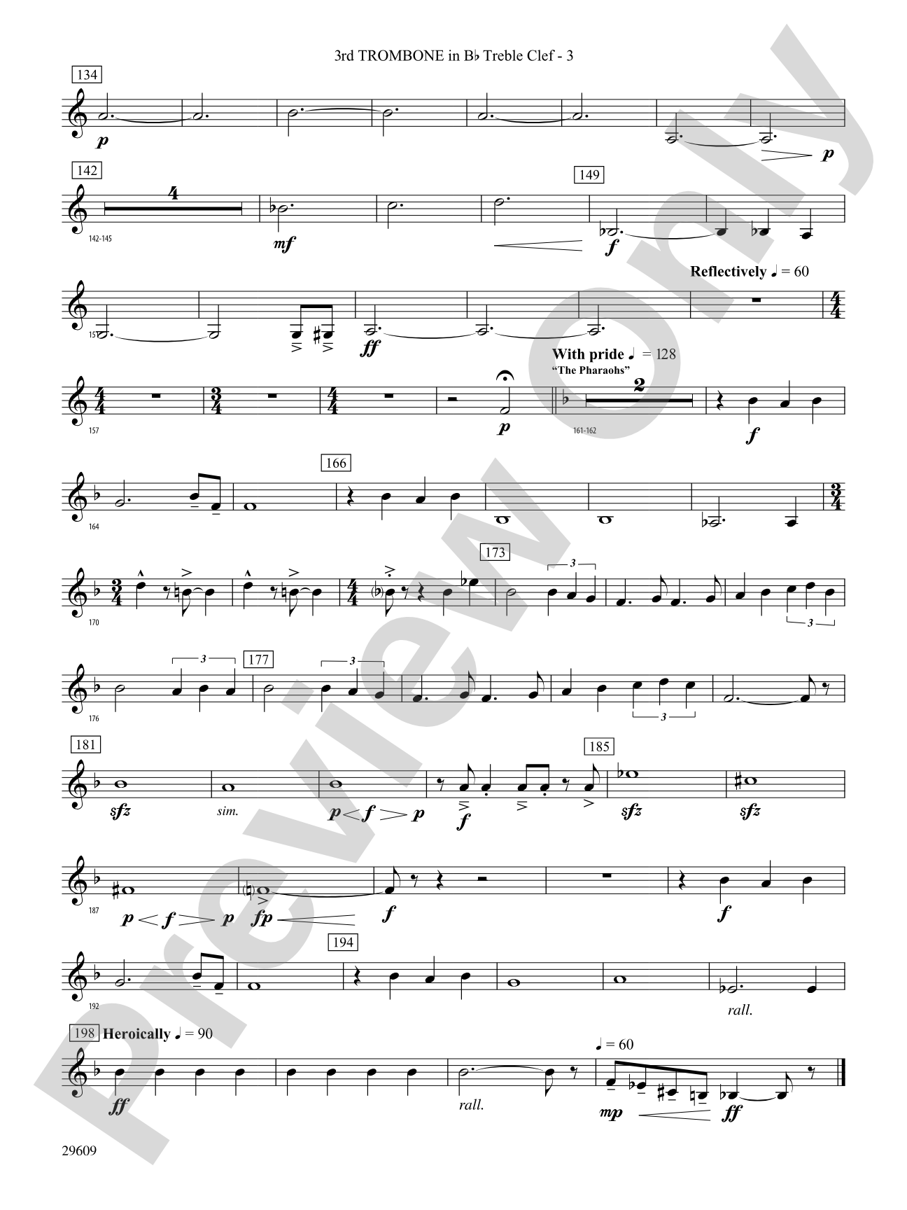 Echoes of Egypt: (wp) 3rd B-flat Trombone T.C.
