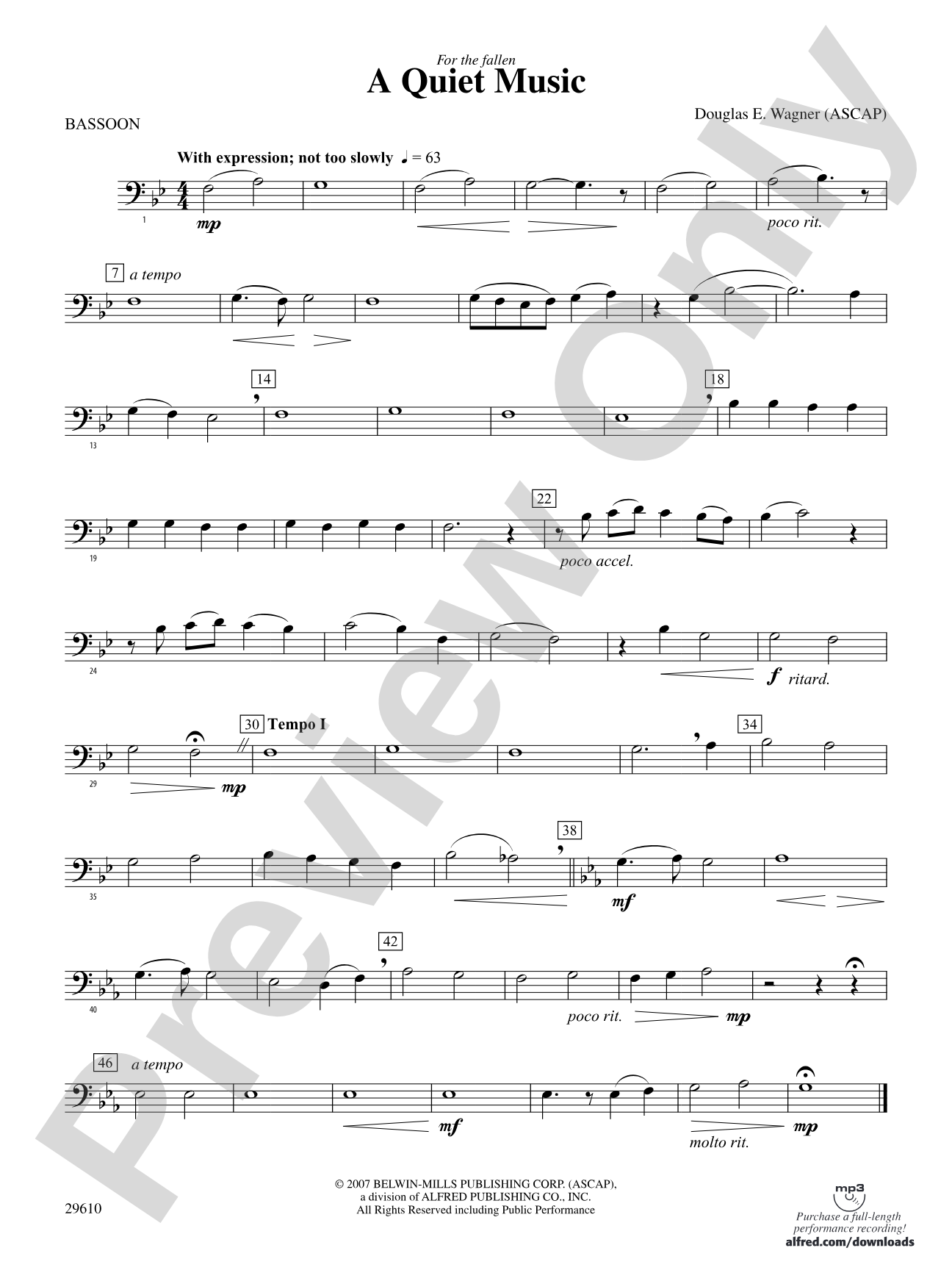 A Quiet Music: Bassoon