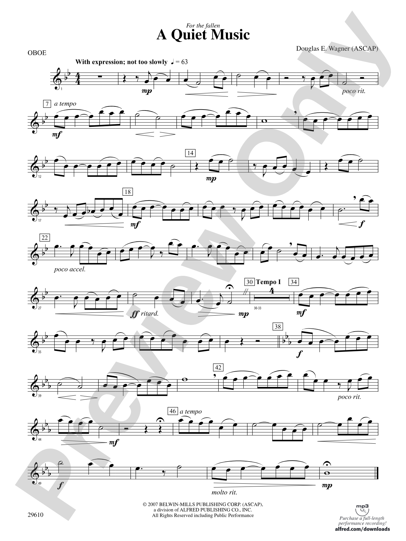 A Quiet Music: Oboe